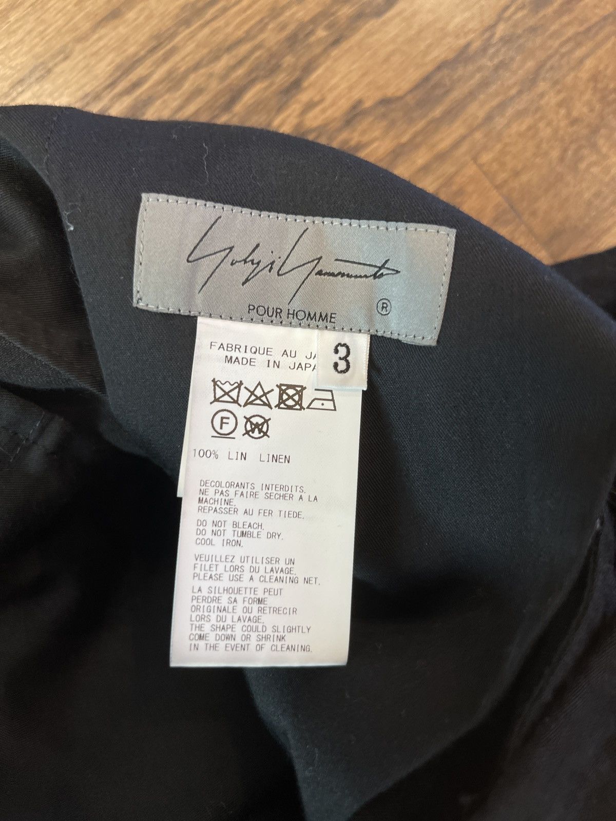 Yohji Yamamoto Yohji Yamamoto SS21 Lace-Up Cropped Trousers HD-P47-303 Size US 36 / EU 52 - 10 Thumbnail