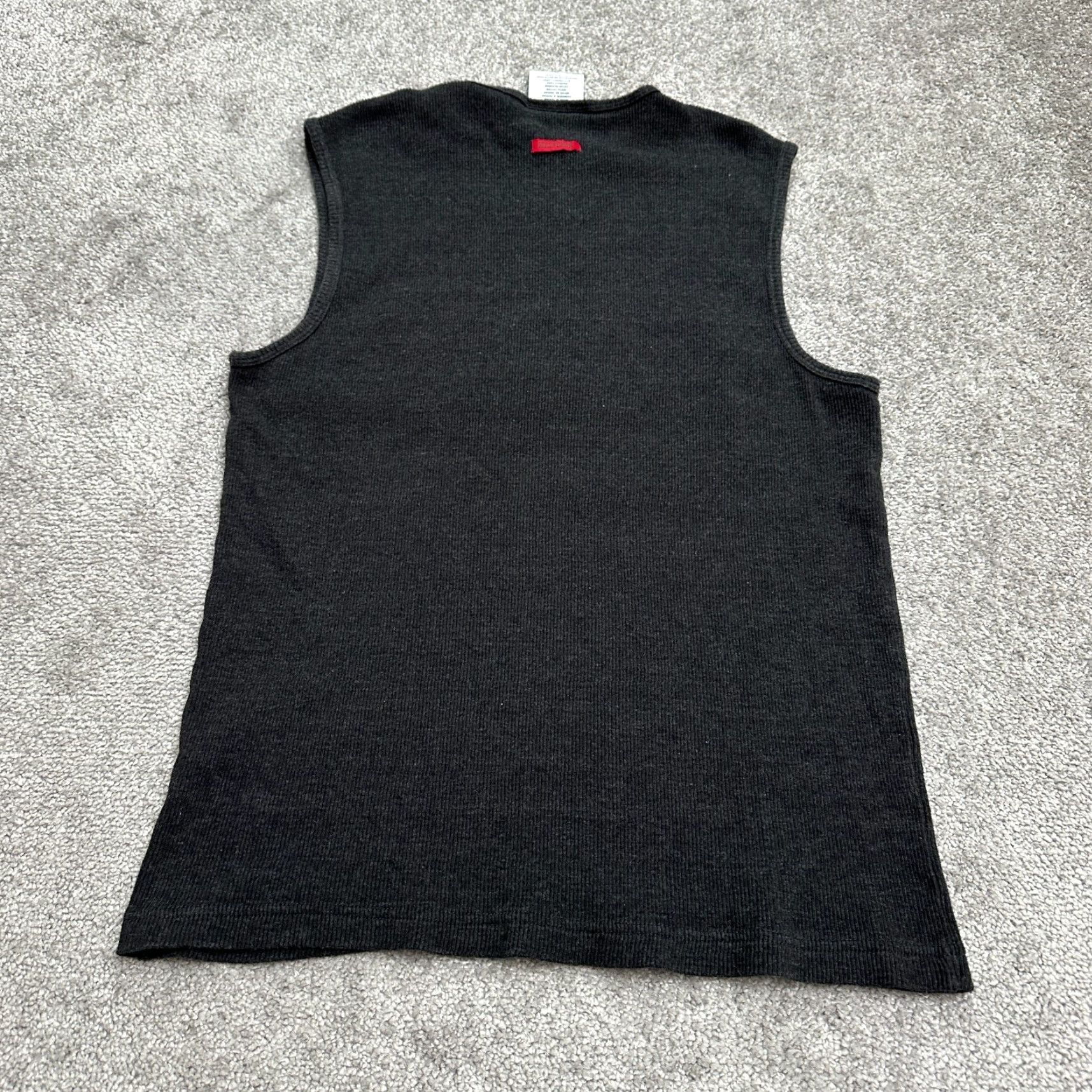 Tommy Hilfiger Tommy Hilfiger Athletics Tank Top Womens Medium Dark Gray Ribbed Knit Sleeveless Tank Size M / US 6-8 / IT 42-44 - 2 Thumbnail