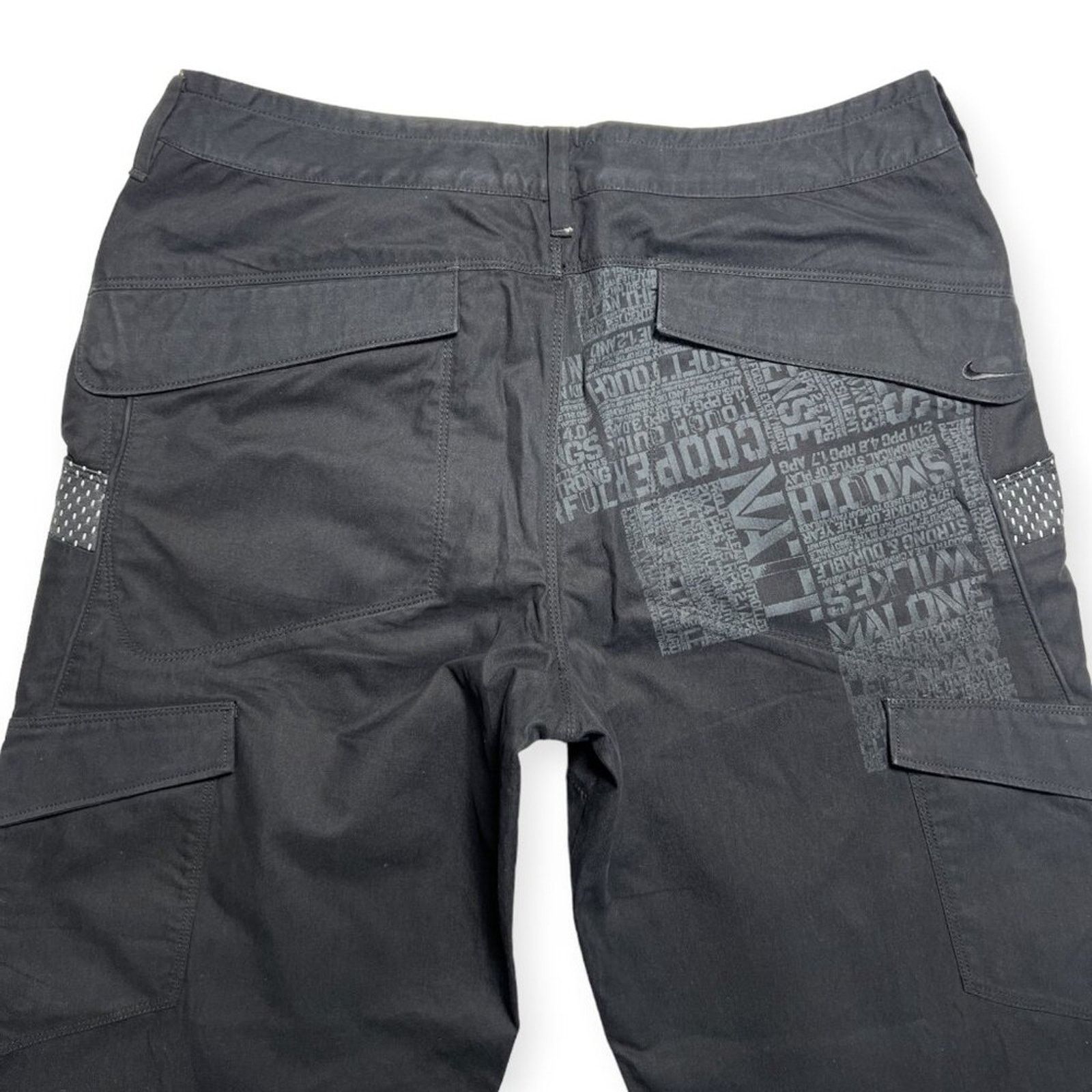 Nike Nike Vintage Cargo Pants 34x32 Black Utility Tactical Baggy Size US 34 / EU 50 - 6 Thumbnail