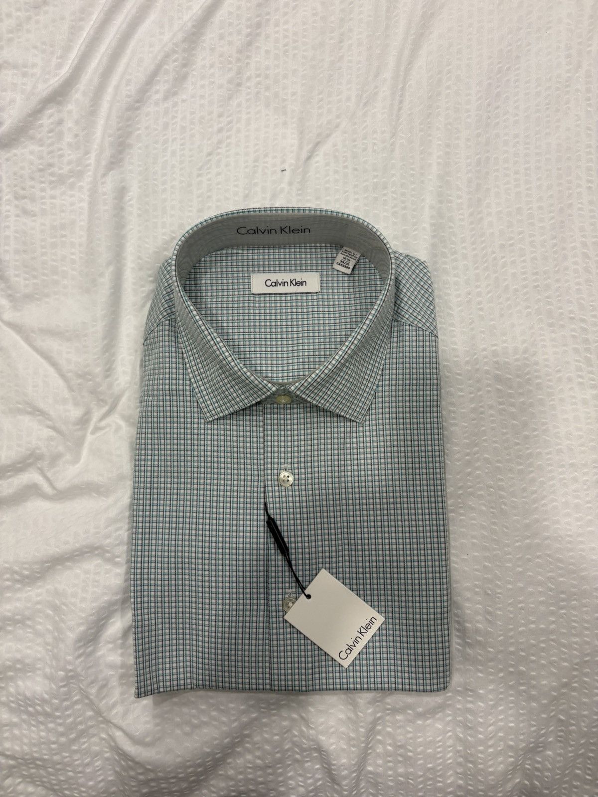 Calvin Klein Men’s Calvin Klein Dress Shirt – (New with Tags) Size US M / EU 48-50 / 2 - 1 Preview