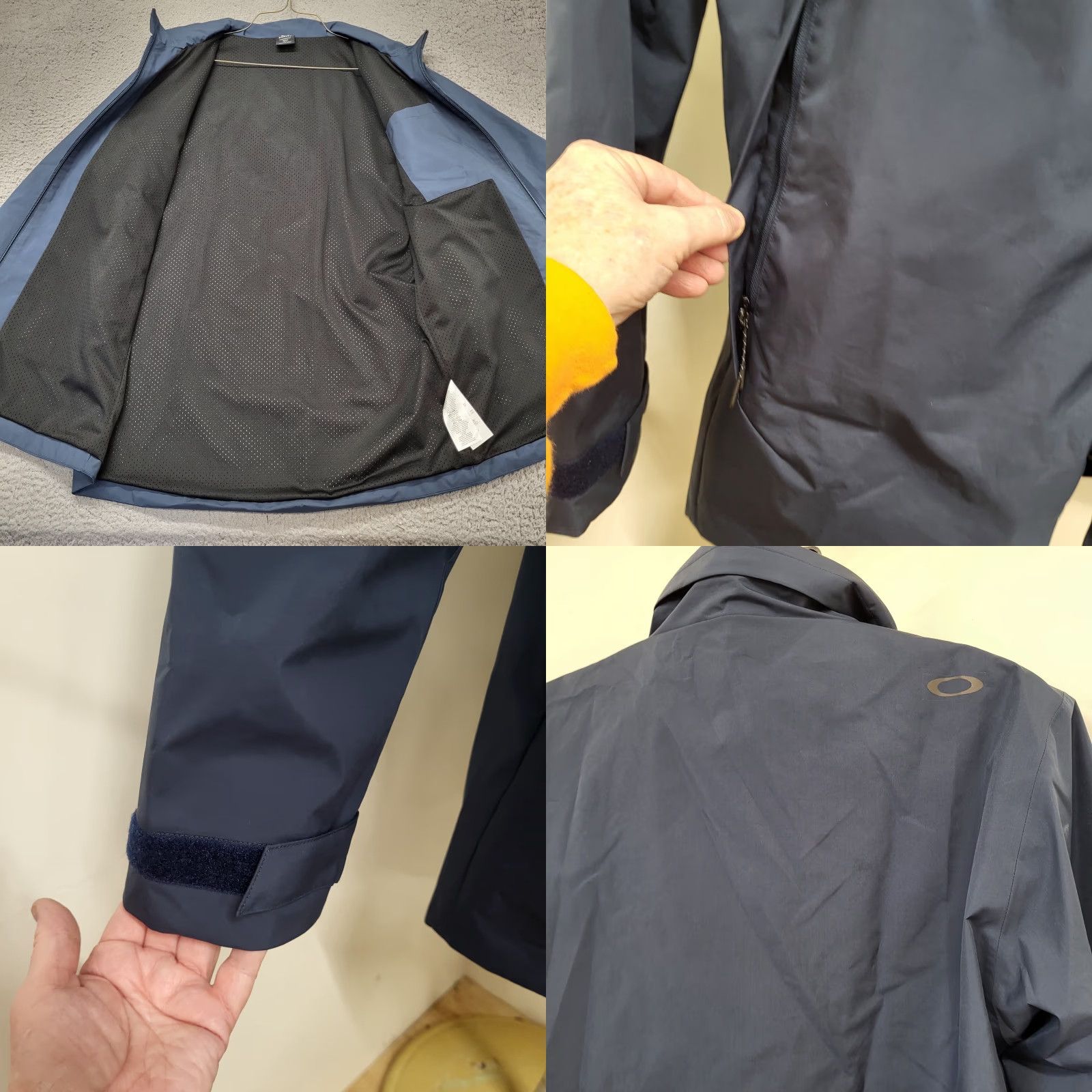 Oakley Oakley Jacket Men's M Blue Performance Fit Hood & Logo Outdoor Hiking Jacket Size US M / EU 48-50 / 2 - 8 Thumbnail