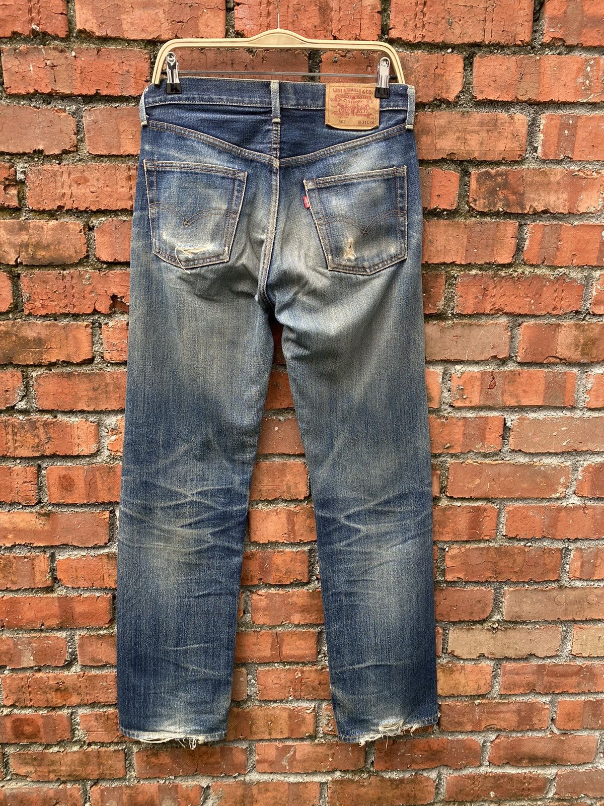 Levi's Vintage Clothing × Vintage W32x33.5 vintage levi's 502 redline big E distressed Size US 32 / EU 48 - 2 Thumbnail