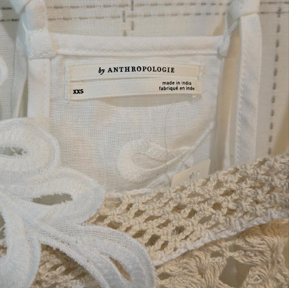 Other By Anthropologie Pieced Crochet Sweater Tank Size XXS / US 00 / IT 34 - 6 Thumbnail