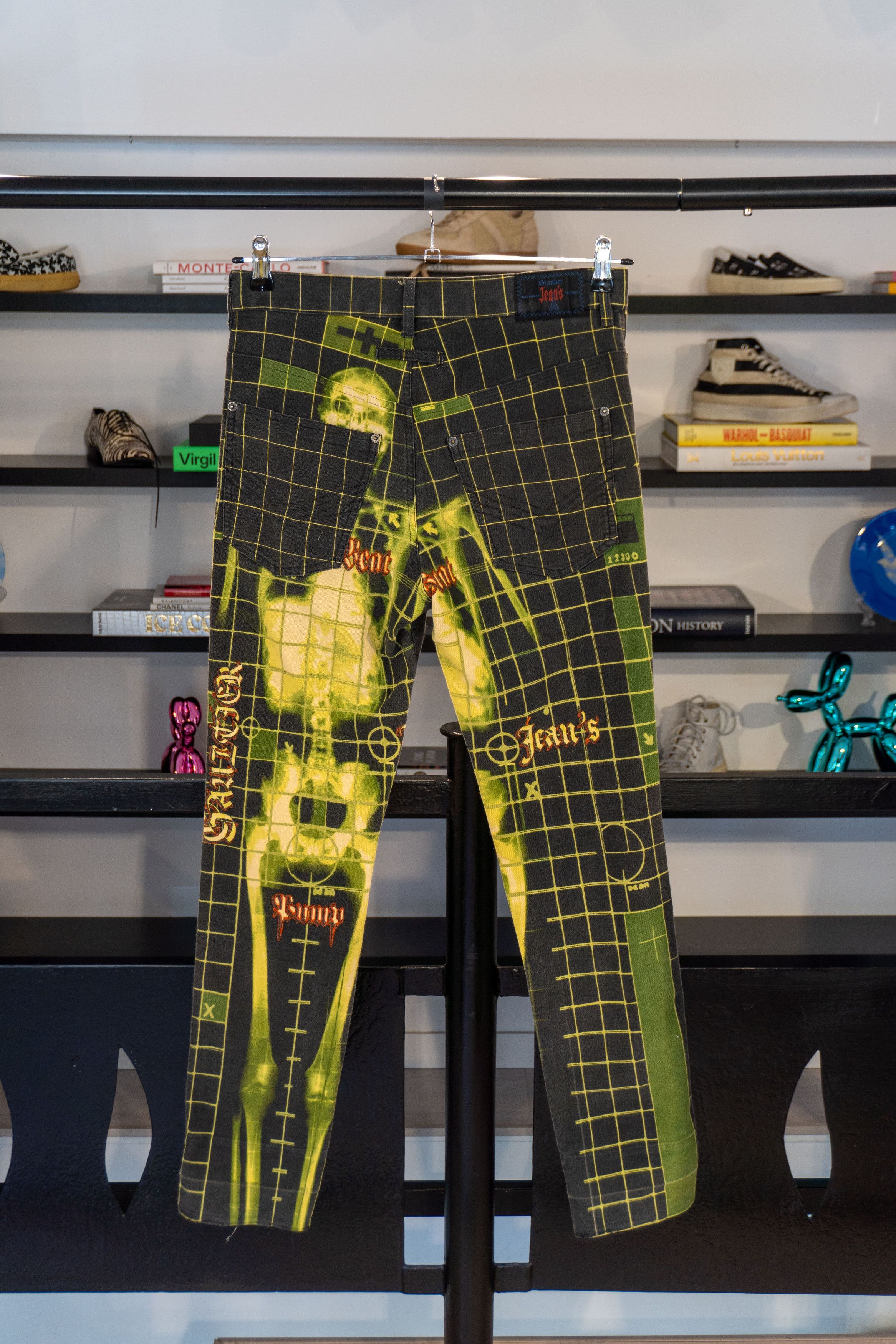 Jean Paul Gaultier Jean Paul Gaultier 1996 CYBERBABA JEANS X-RAY SKELETON Size 27" / US 4 / IT 40 - 2 Thumbnail