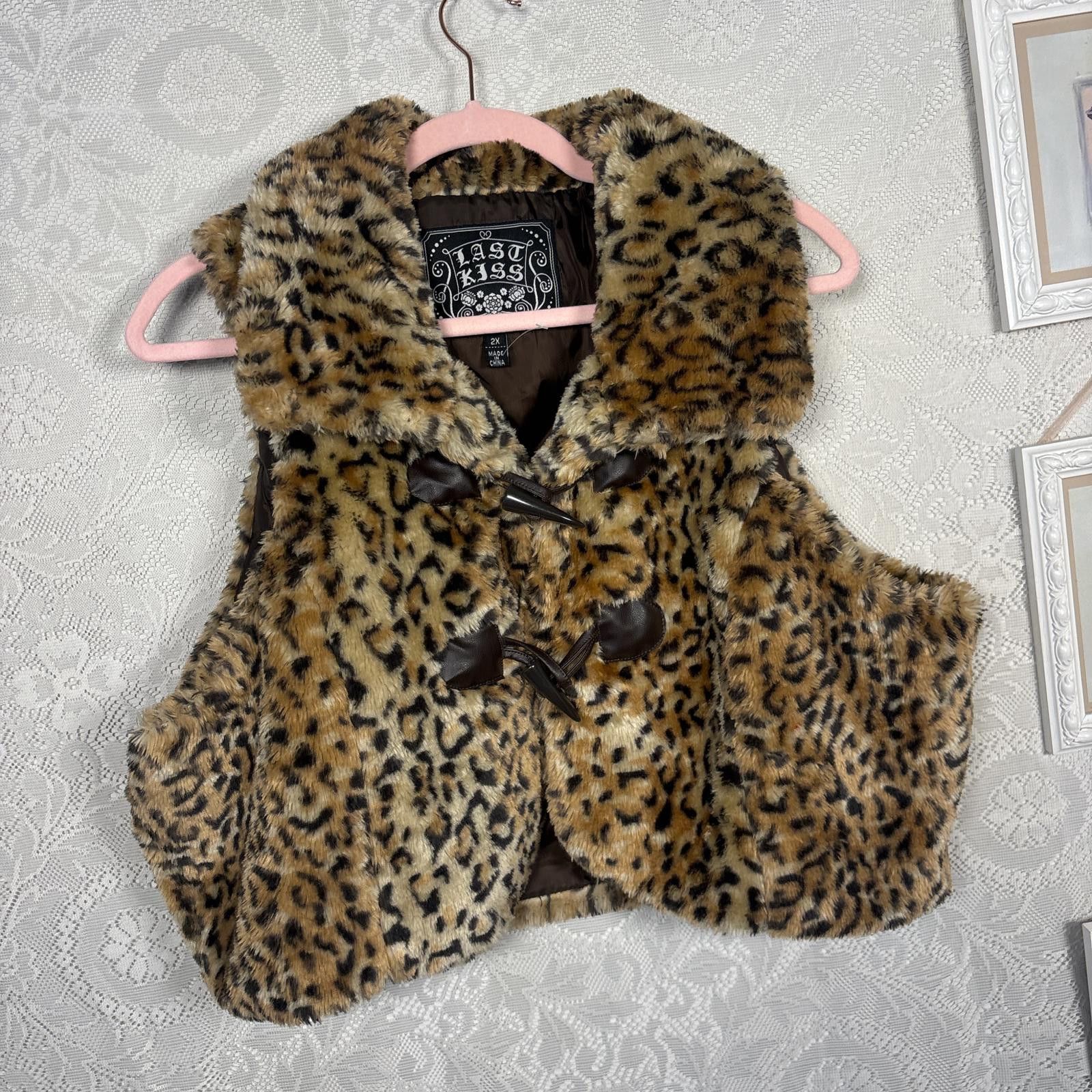 Other vintage fur cheetah print fashion vest Size XXL / US 16-18 / IT 52-54 - 4 Thumbnail
