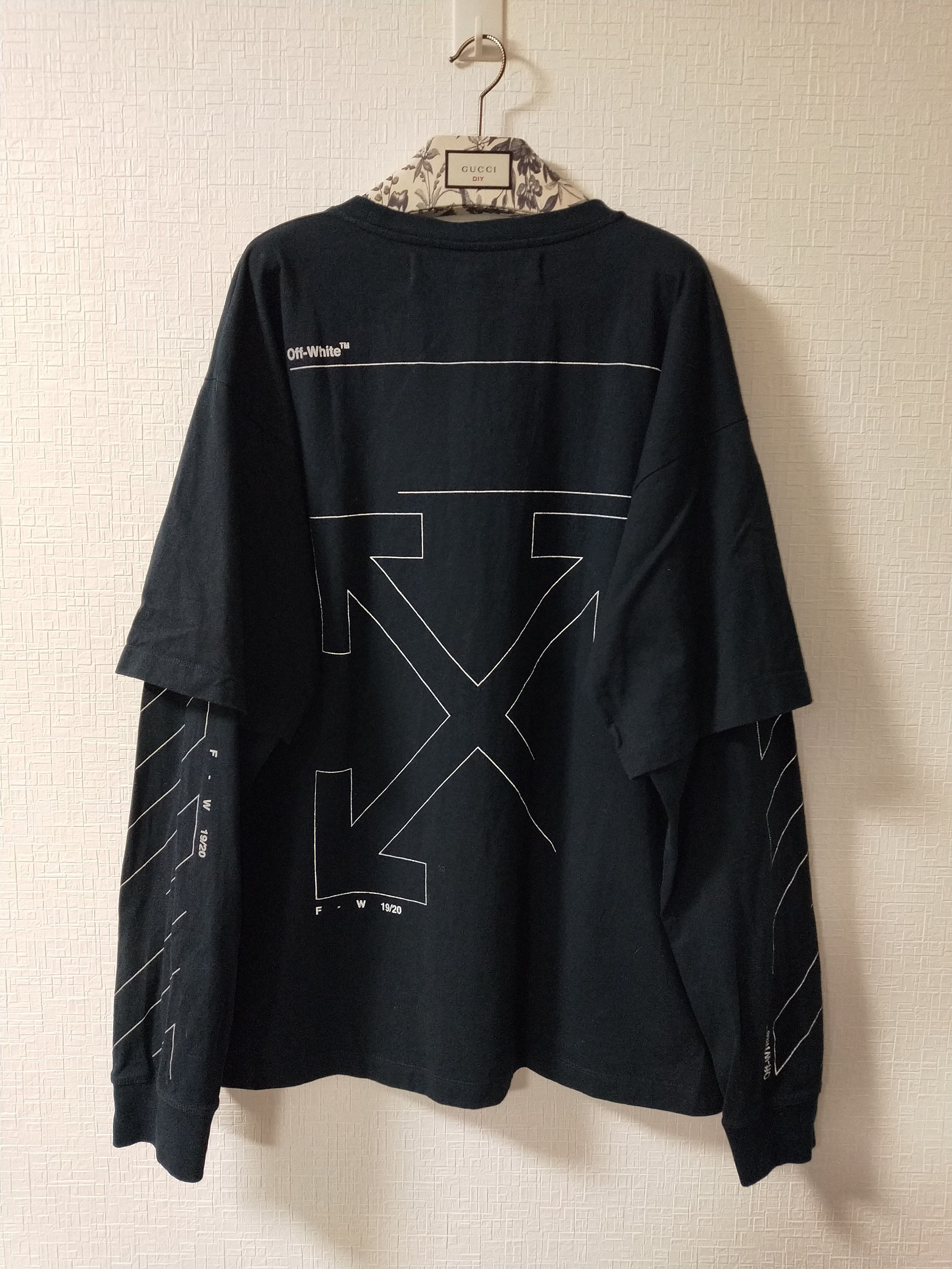 Off-White 3M Unfinished Arrow L/S Tee | Grailed