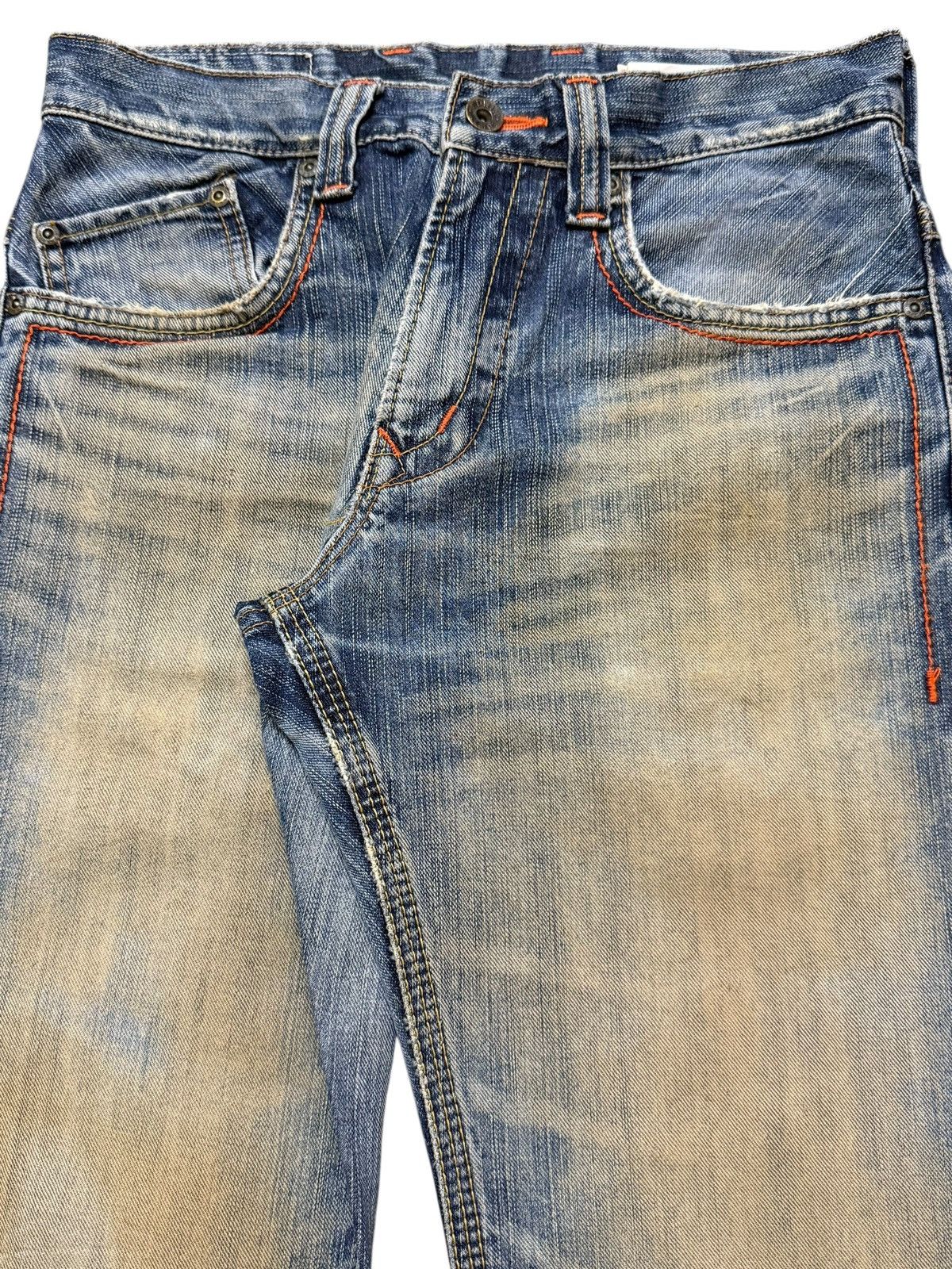 Edwin Vintage 90s Edwin XV Buckle Mud Wash Faded Wide Leg Baggy Size US 29 - 4 Thumbnail