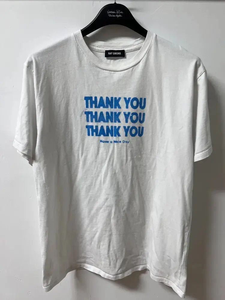 Raf Simons Raf Simons Raf Simons 17AW “Thank You” Tee-2506 Size US XS / EU 42 / 0 - 1 Thumbnail