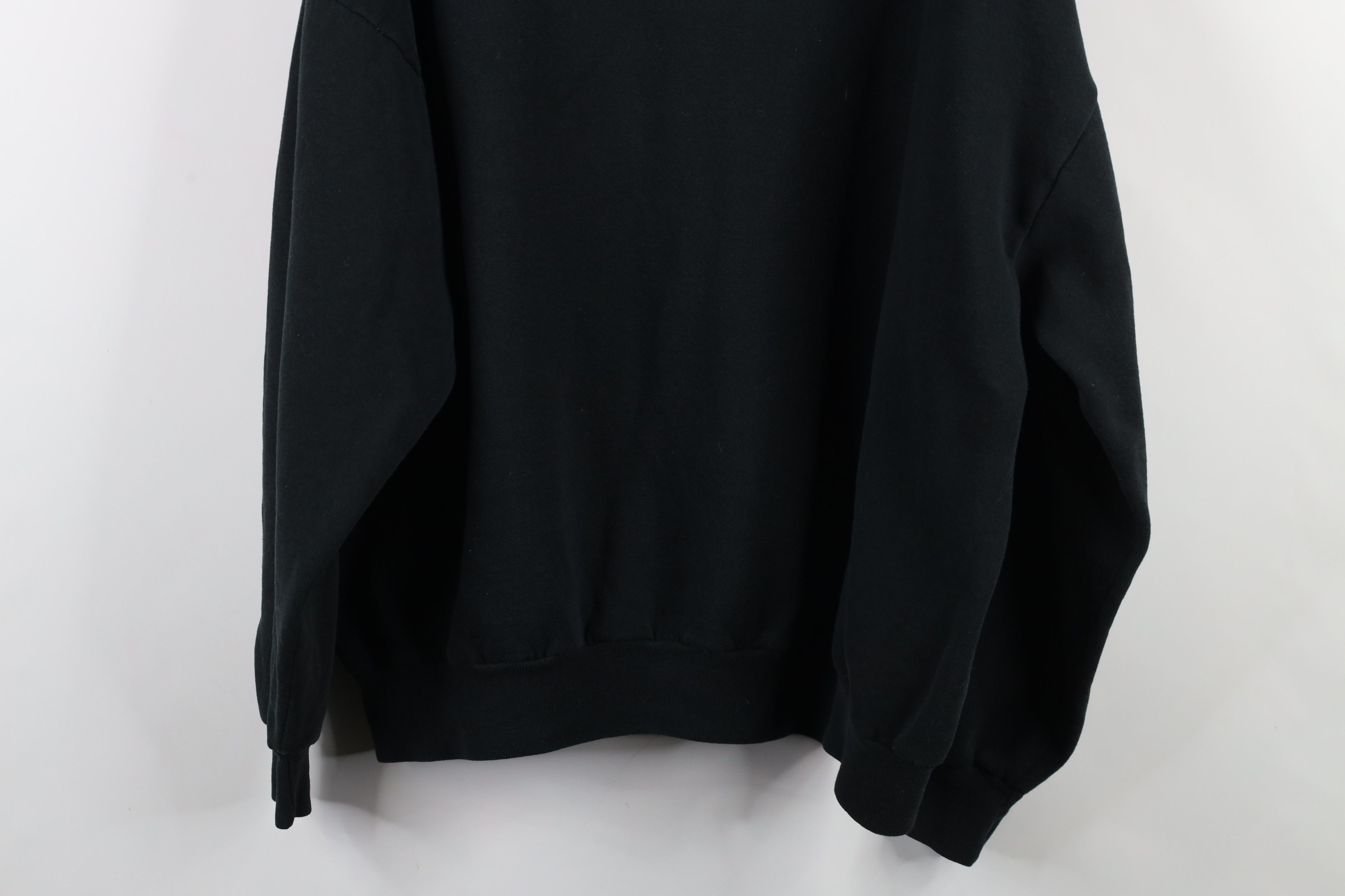 Vintage Vintage 90s Streetwear Blank Crewneck Sweatshirt Black USA Size US XXL / EU 58 / 5 - 9 Thumbnail