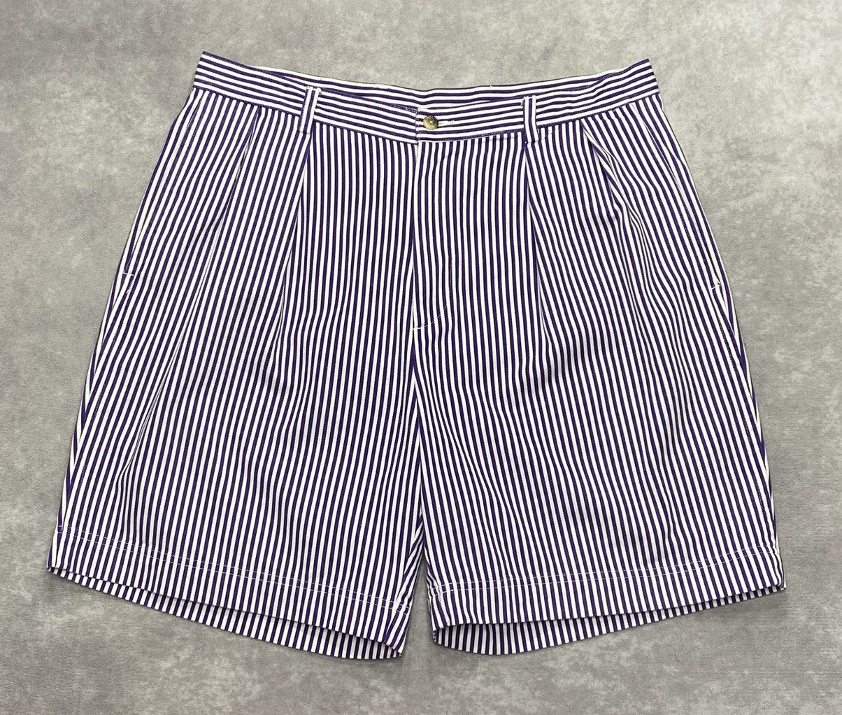 Nautica 90’s Vintage Nautica Striped Shorts Size US 36 / EU 52 - 1 Thumbnail