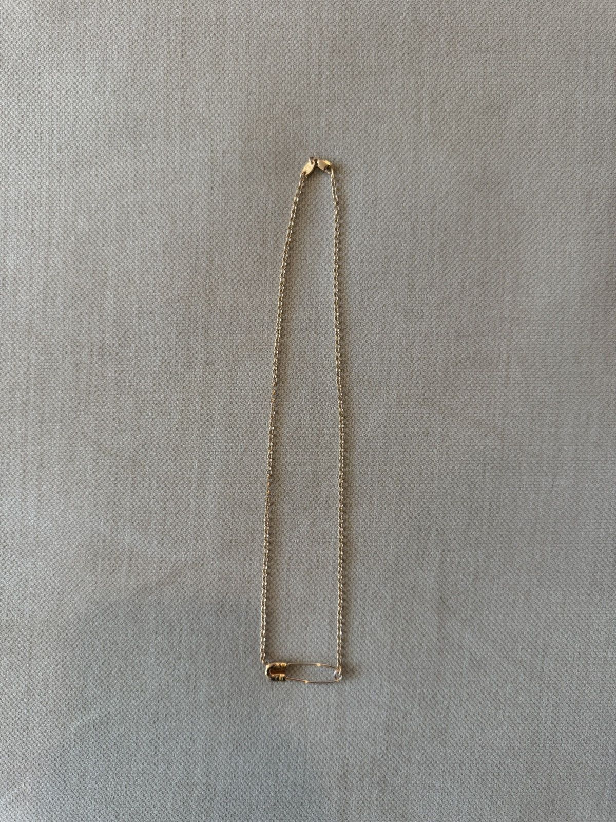 Chrome Hearts Chrome Hearts 22k Yellow Gold Diamond Safety Pin Necklace Size ONE SIZE - 5 Thumbnail