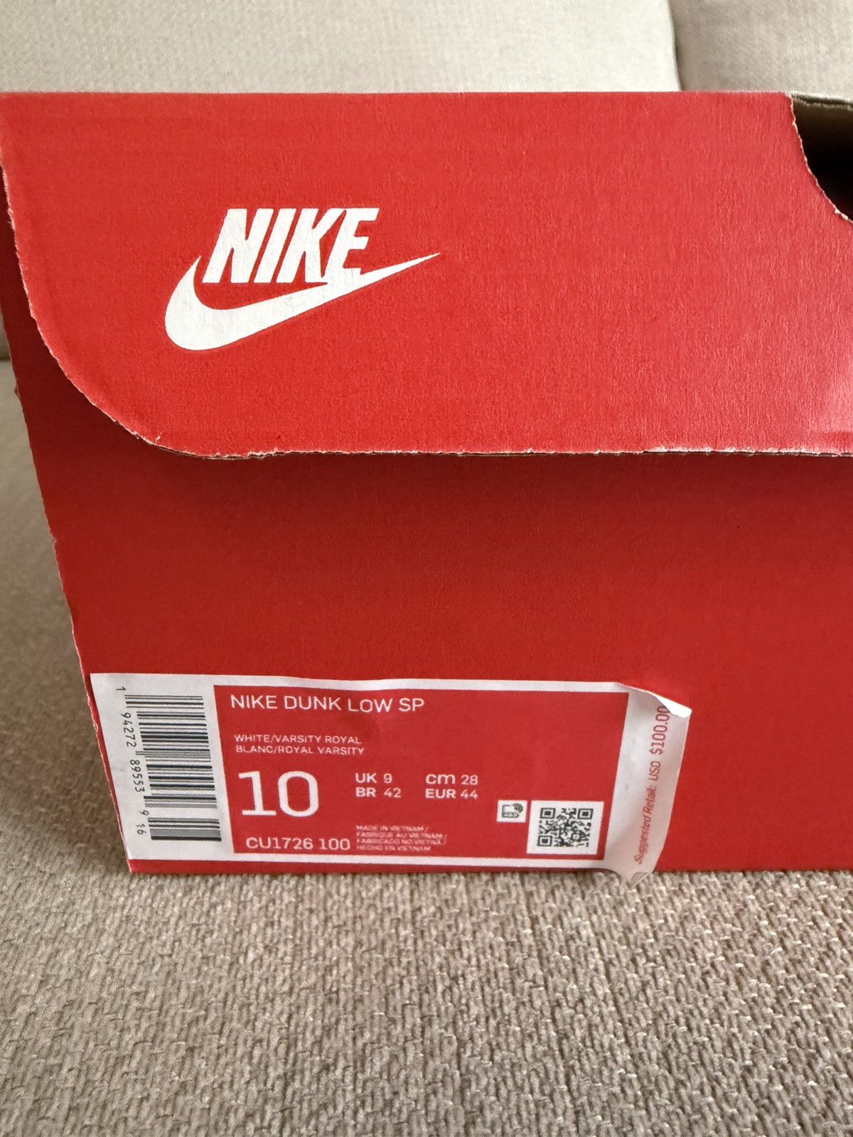Nike NIKE DUNK LOW RETRO SP “KENTUCKY” - BLUE Size US 10 / EU 43 - 9 Thumbnail