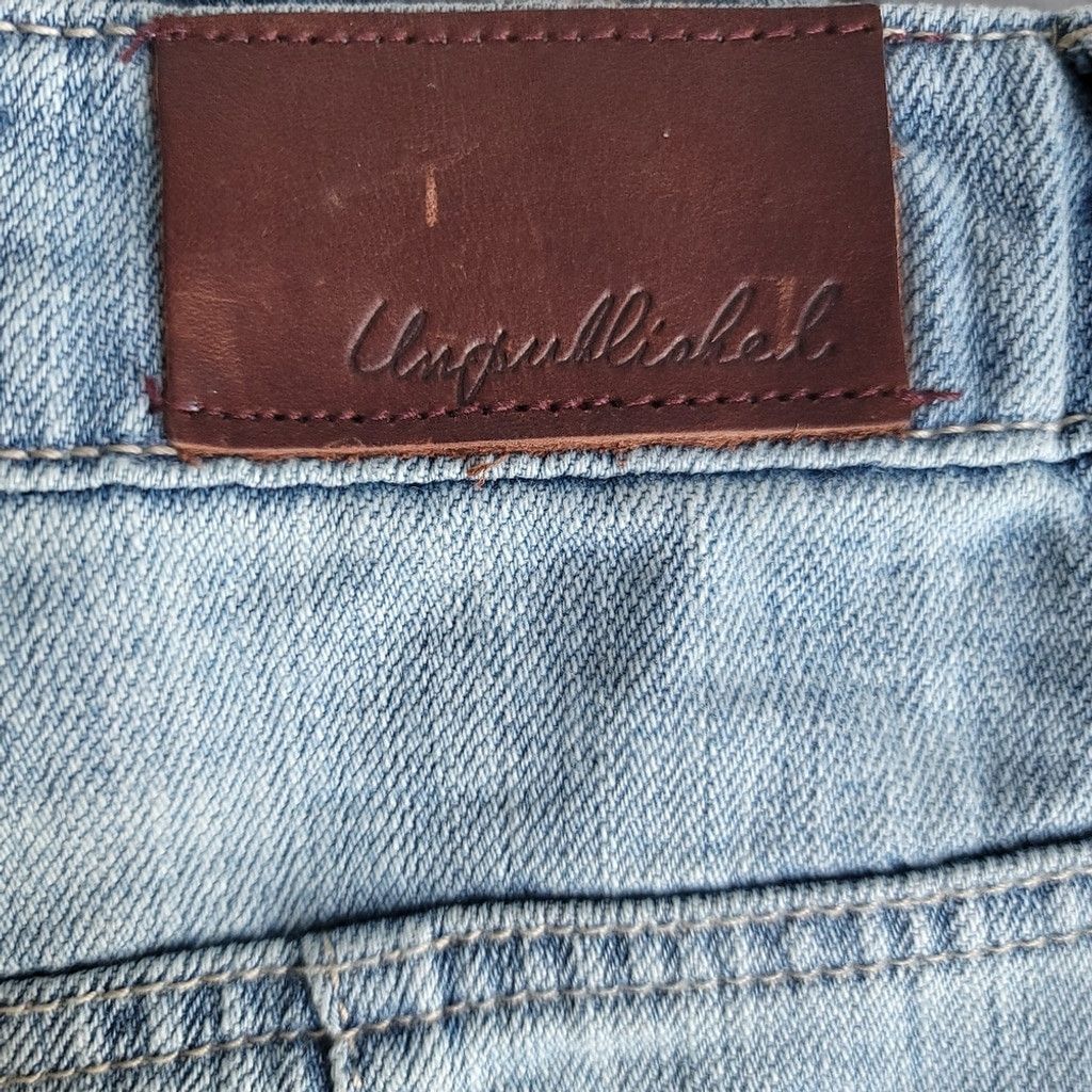 Other EUC Unpublished Distressed Denim Mini Skirt Size 27" / US 4 / IT 40 - 6 Thumbnail