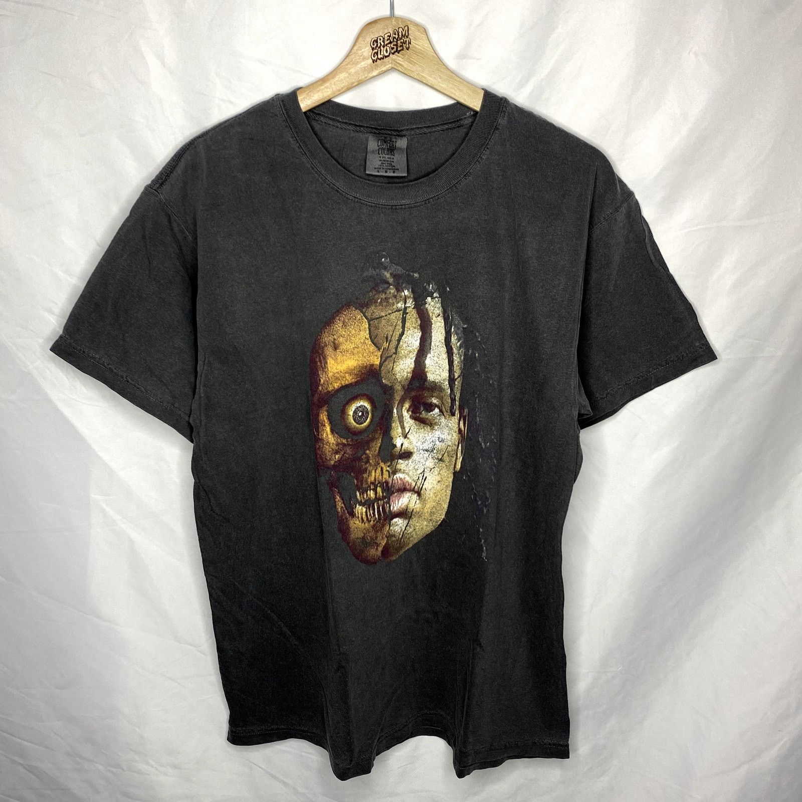 image of Travis Scott Cactus Jack Zombie Rodeo Hip Hop Rap Tour Merch Tee L in Grey, Men's (Size Large)