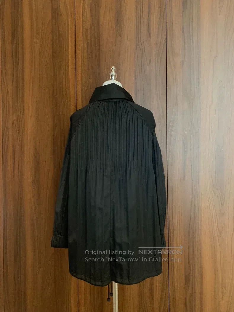 Issey Miyake Issey Miyake Black Pleated Trench Shirt Coat Size L / US 10 / IT 46 - 2 Thumbnail