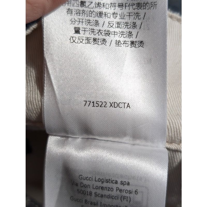 Gucci o1rshd1 Coated GG Denim Cargo Pant in Blue Size US 34 / EU 50 - 23 Thumbnail