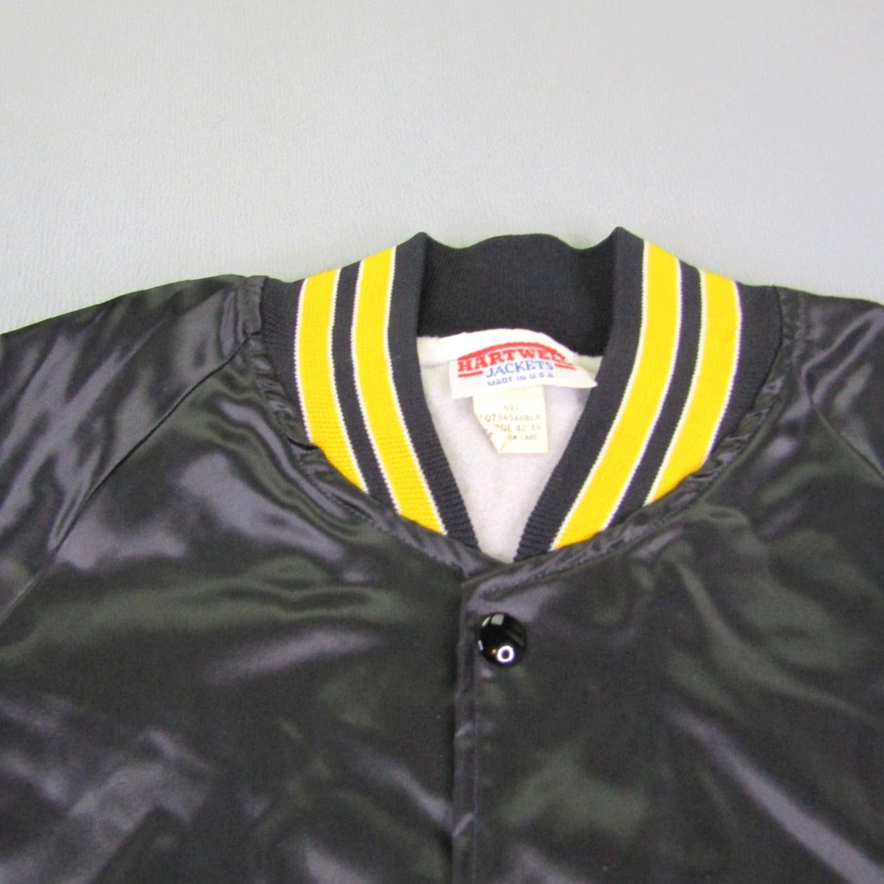 Vintage VINTAGE Hartwell Jacket Men L Black & Yellow Bomber 90s Outdoor/Military Style with Pockets Size US L / EU 52-54 / 3 - 2 Thumbnail