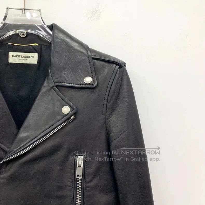 Yves Saint Laurent Yves Saint Laurent Black Leather Jacket. Size US S / EU 44-46 / 1 - 3 Thumbnail