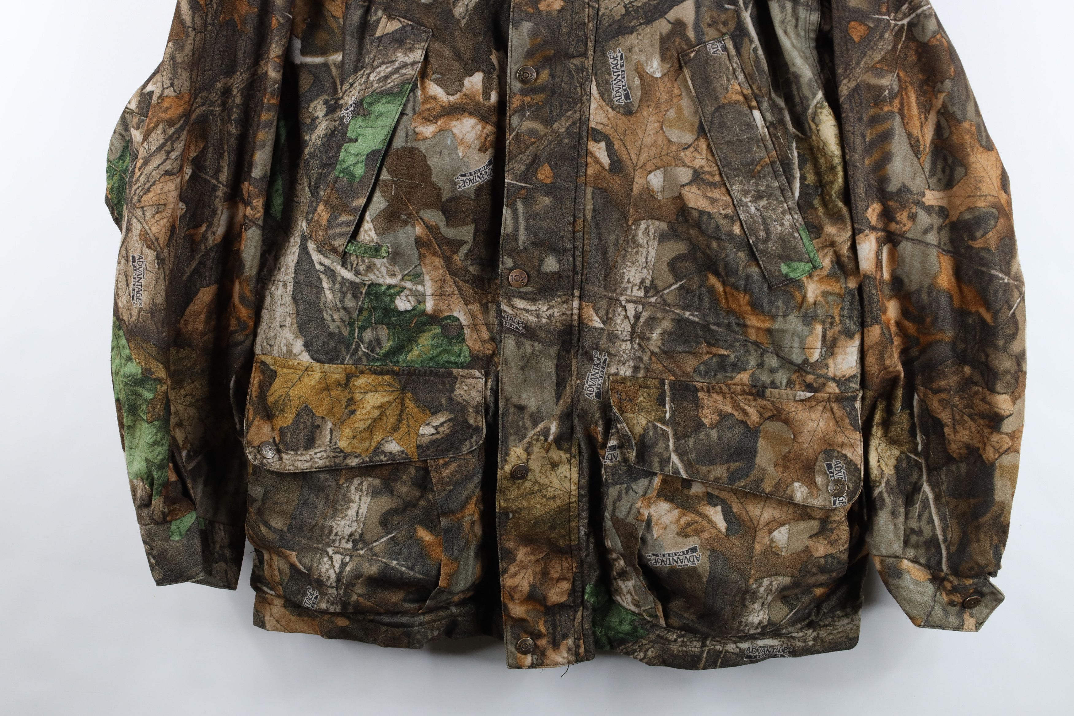 Vintage Vintage 90s Streetwear Timber Camouflage Hooded Jacket Size US L / EU 52-54 / 3 - 3 Thumbnail