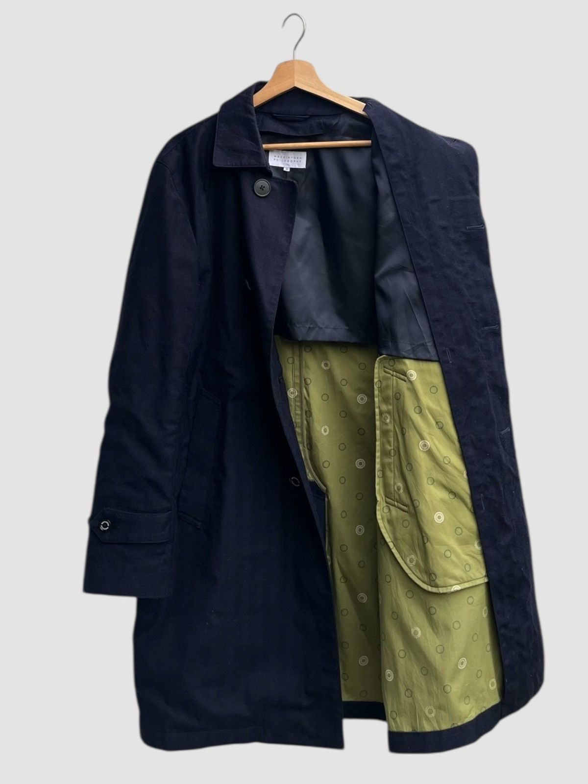 Mackintosh Mackintosh Philosophy Bal Collar Wool-Blend Navy Coat Size US M / EU 48-50 / 2 - 2 Thumbnail