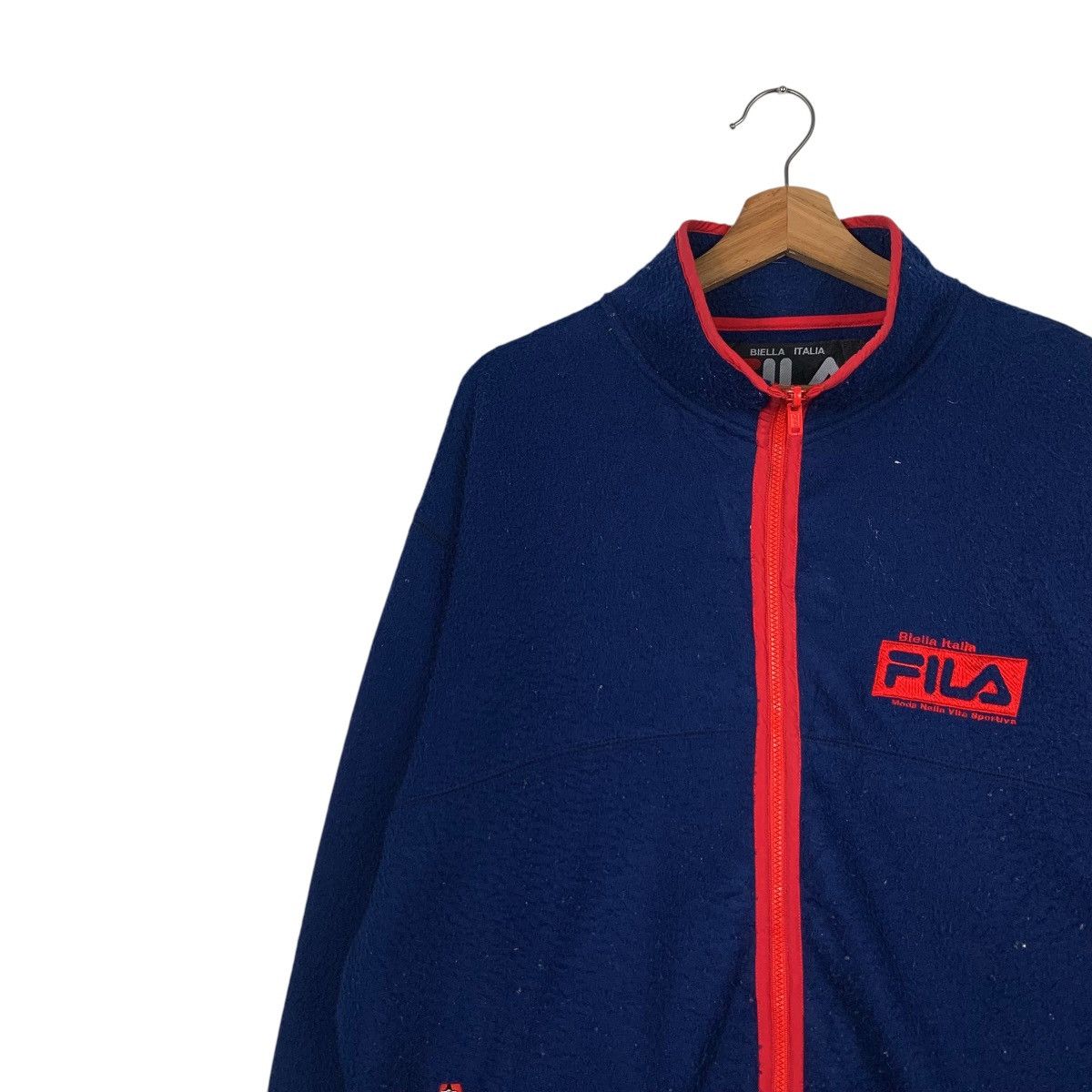 Fila 90's FILA Turtleneck Blue Zipper Fleece Jacket #2082-C91 Size US L / EU 52-54 / 3 - 6 Thumbnail
