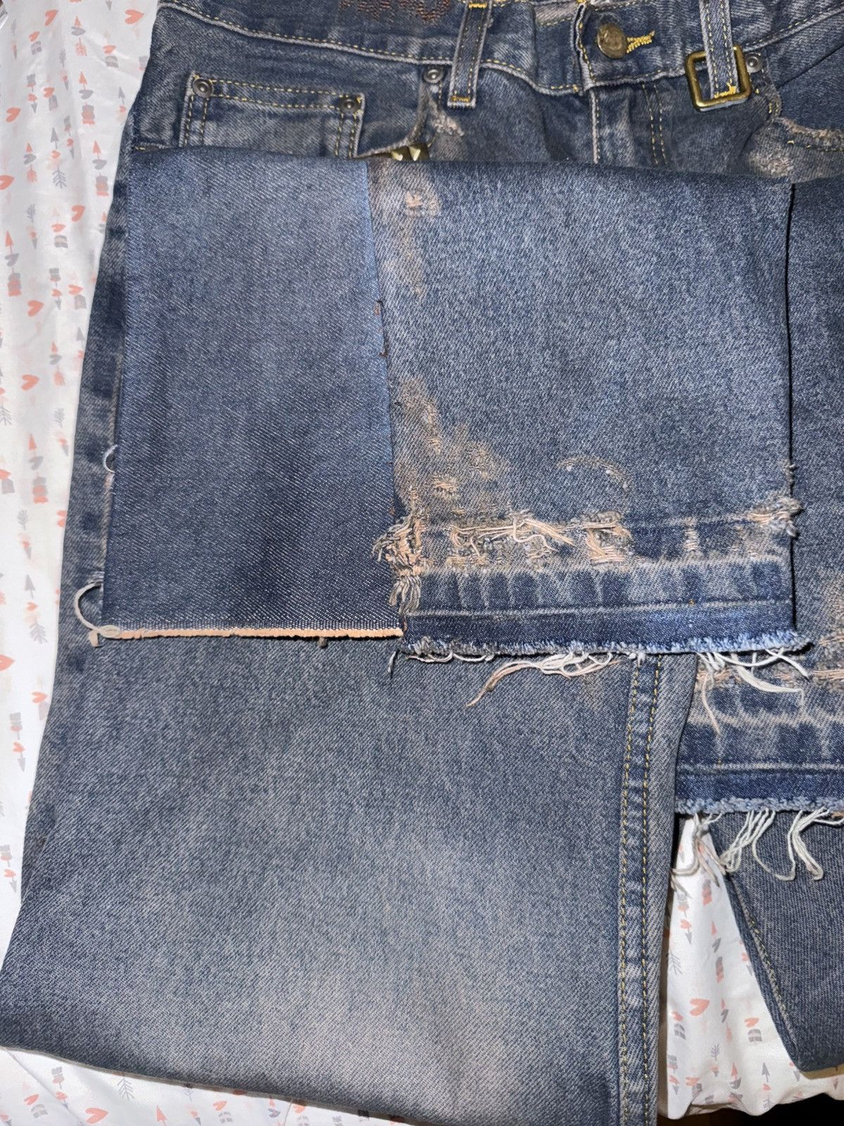 If Six Was Nine Stitches 1of1 Mud/Rust Jeans Size US 32 / EU 48 - 10 Thumbnail