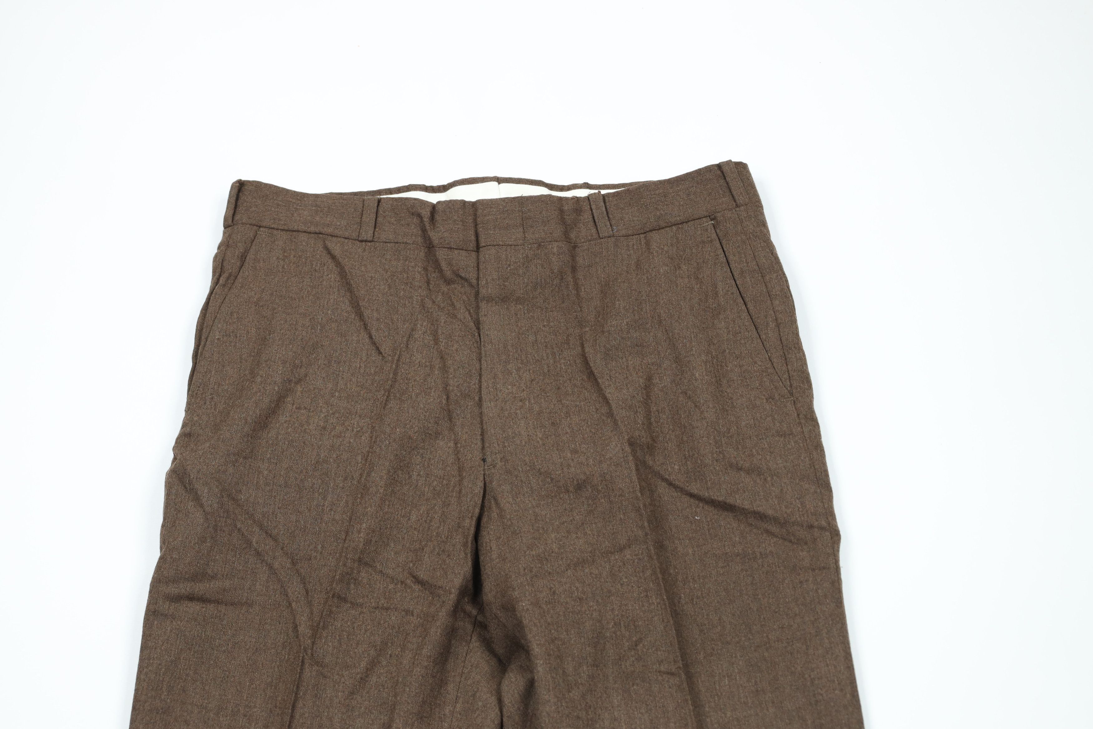 Vintage Vintage 60s 70s Streetwear Wide Leg Chino Pants Brown USA Size US 32 / EU 48 - 2 Thumbnail