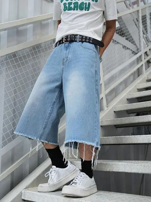 Japanese Brand Vintage Retro Denim Y2K jeans jorts shorts Size US 34 / EU 50 - 3 Thumbnail