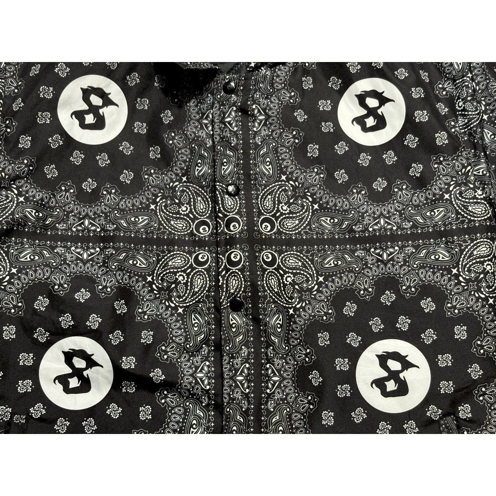 Section 8 Section Eight Y2K Paisley Bandana Streetwear Jacket Large Size US L / EU 52-54 / 3 - 12 Thumbnail