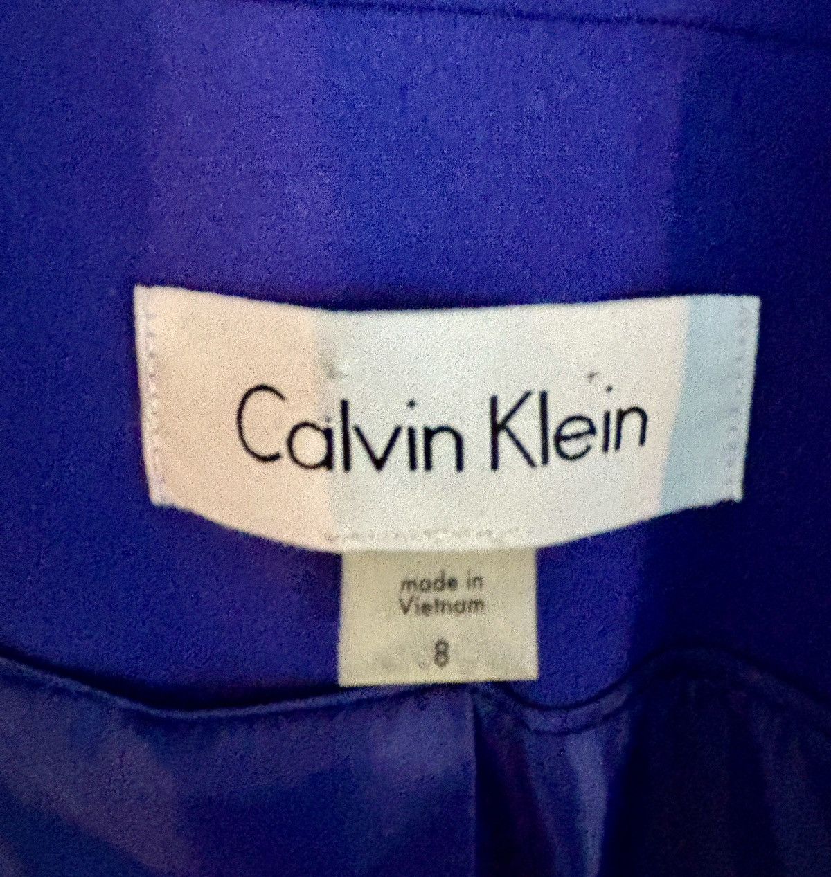 Calvin Klein Calvin Klein Women’s Suit Jacket Royal Blue Size 8 -Like New Size M / US 6-8 / IT 42-44 - 5 Thumbnail