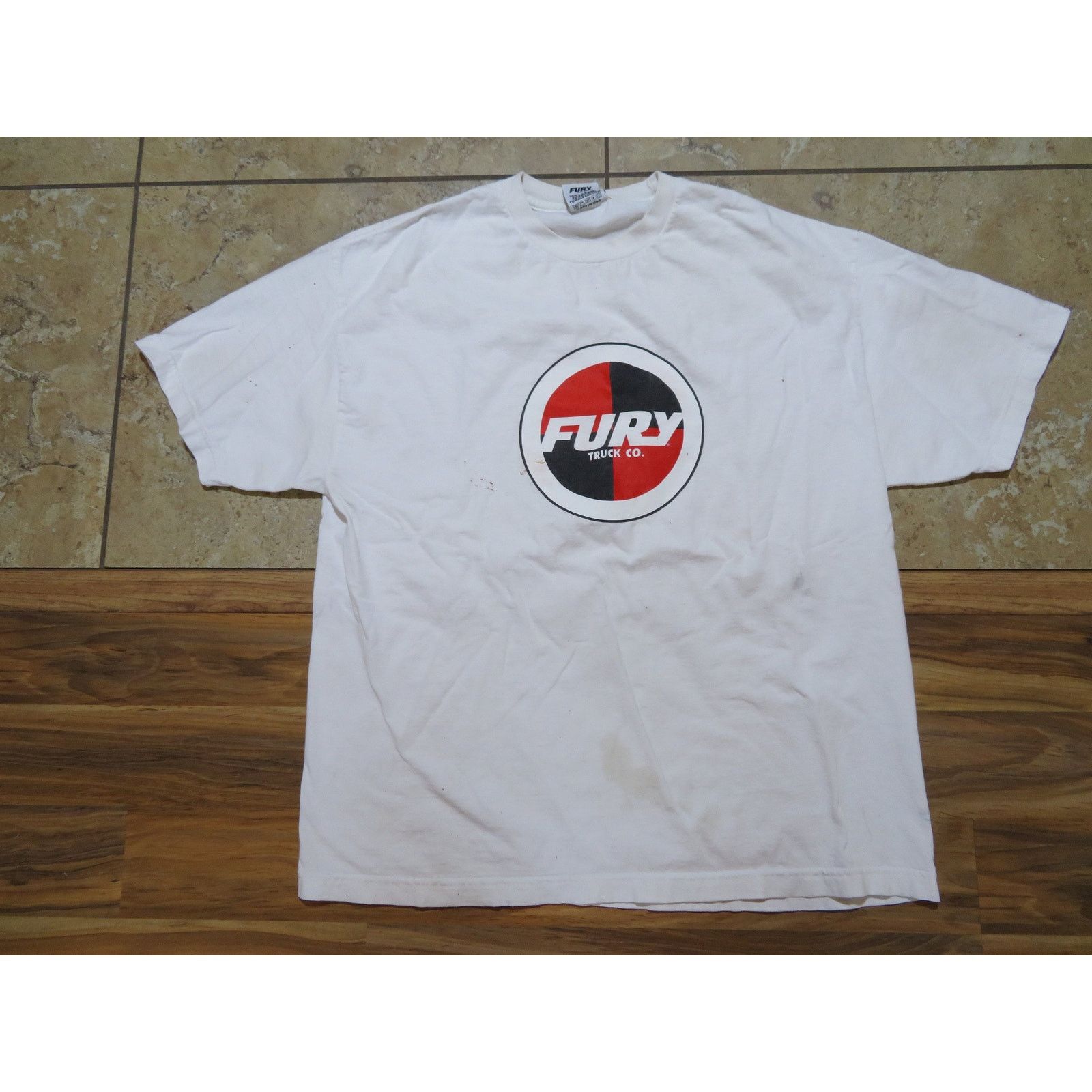 Other Fury Truck Company Skate Skater T-Shirt White Made USA Sz XL Size US XL / EU 56 / 4 - 1 Thumbnail