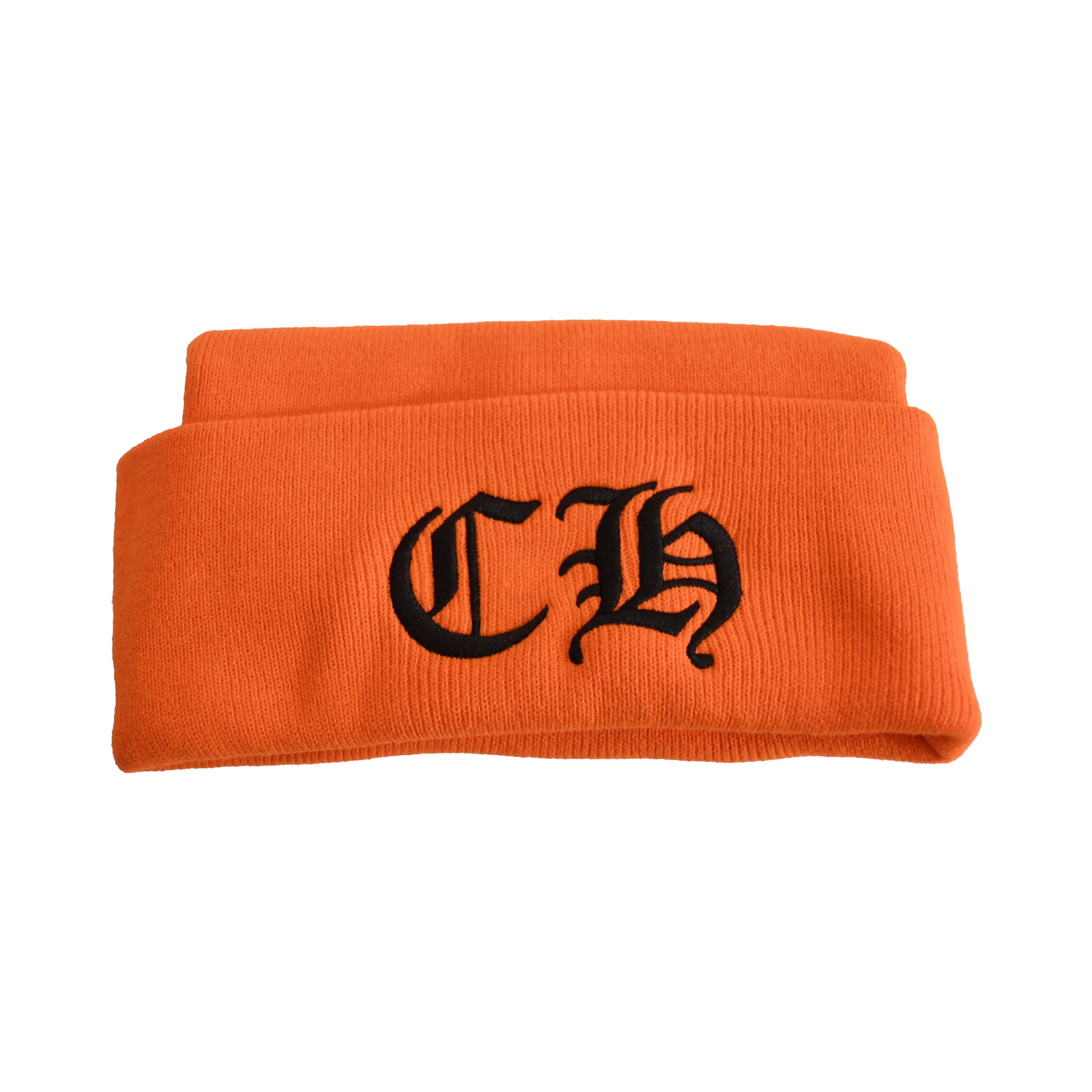Chrome Hearts Chrome Hearts Embroidered CH Logo Beanie Black Orange Size ONE SIZE - 1 Thumbnail