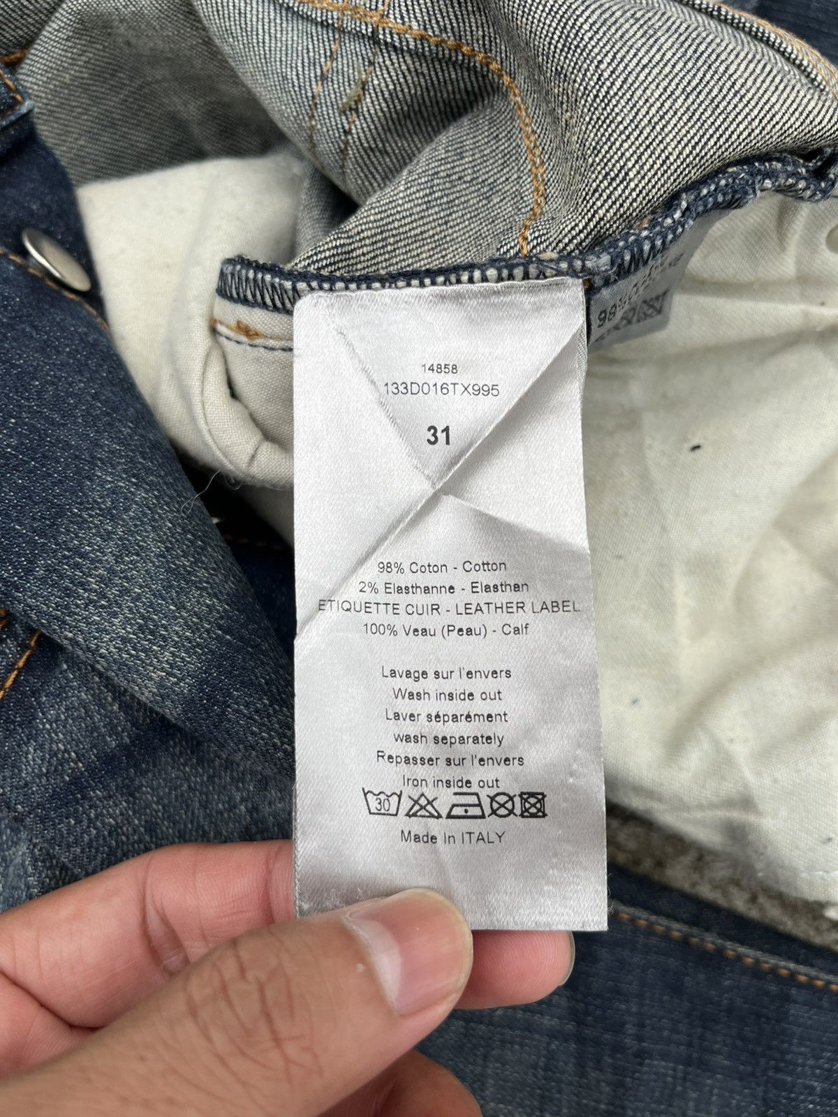 Dior Dior 2007 Hedi slimane era jeans Size US 31 - 6 Thumbnail