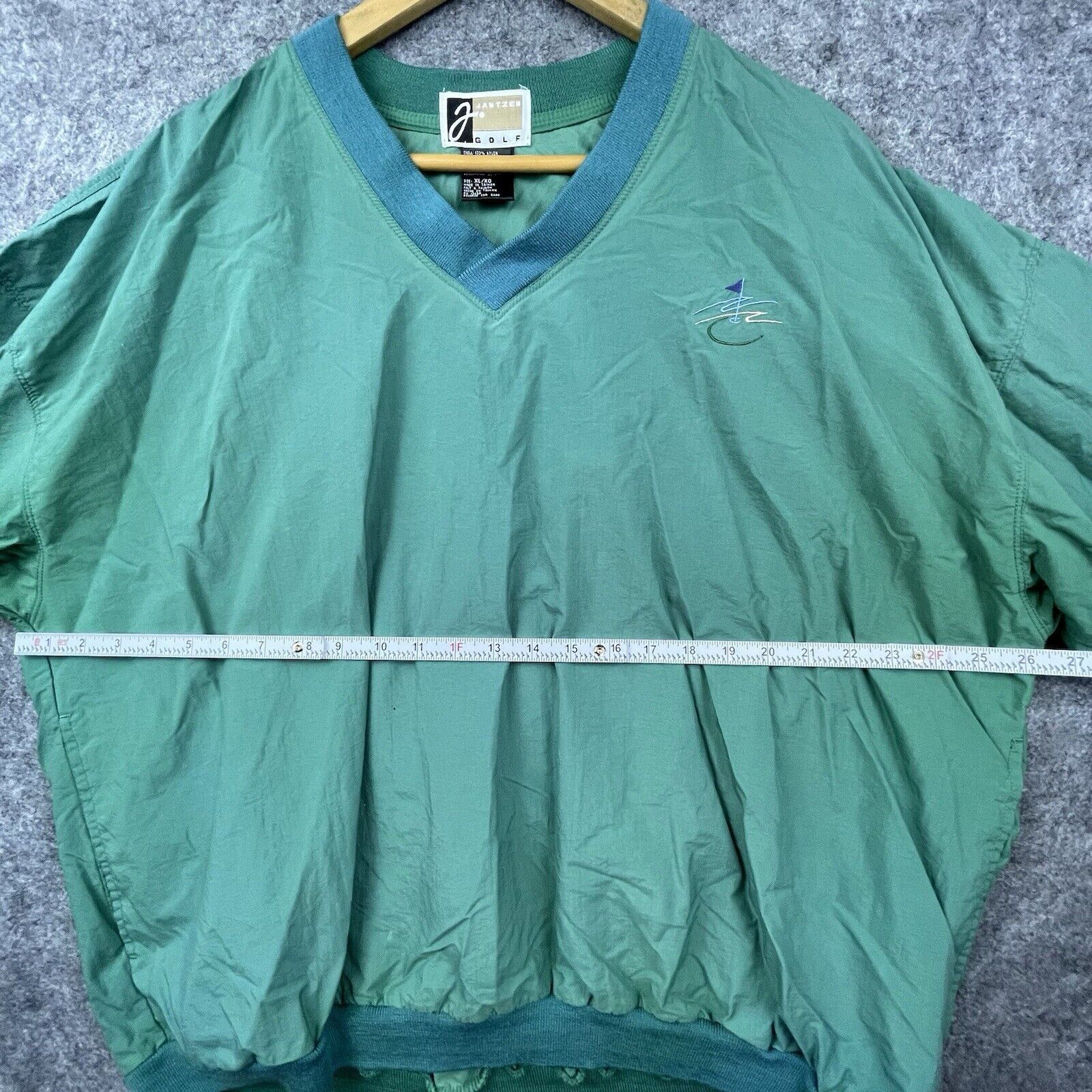 Jantzen Vintage Jantzen Golf Windbreaker Mens XL Green Faded 80s 90s Size US XL / EU 56 / 4 - 5 Thumbnail