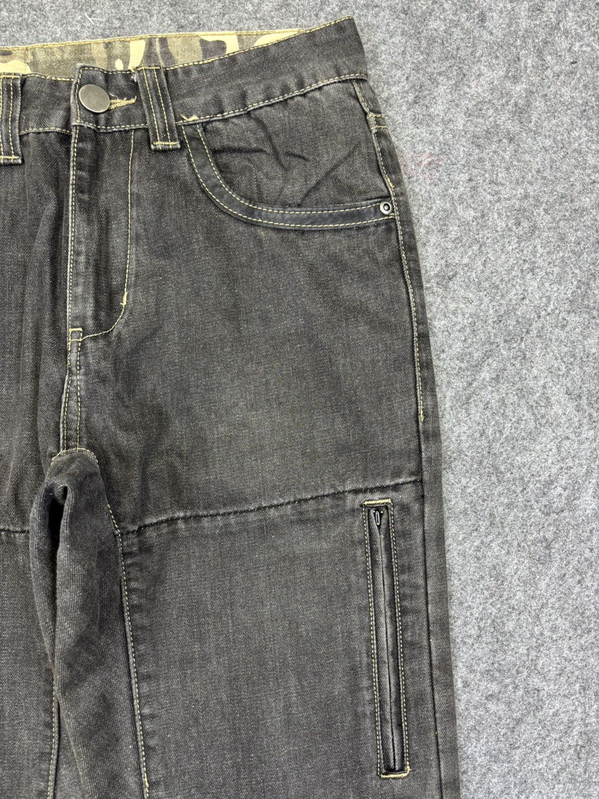 Japanese Brand 💥Biker Denim💥Greddy Multipockets Biker Denim F717 Size US 27 - 9 Thumbnail