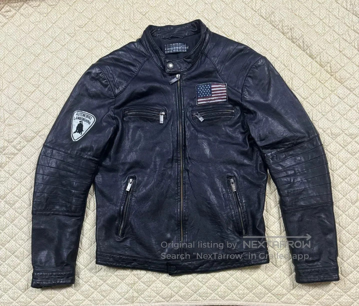 Dolce & Gabbana Men's Motorcycle Leather Jacket Collaboration. Size US XL / EU 56 / 4 - 1 Thumbnail