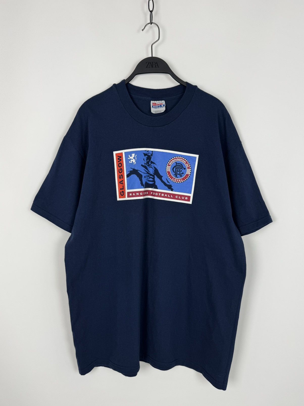 Vintage 90’s Vintage F.C. Glasgow Rangers Graphic T-Shirt Size US XL / EU 56 / 4 - 1 Thumbnail