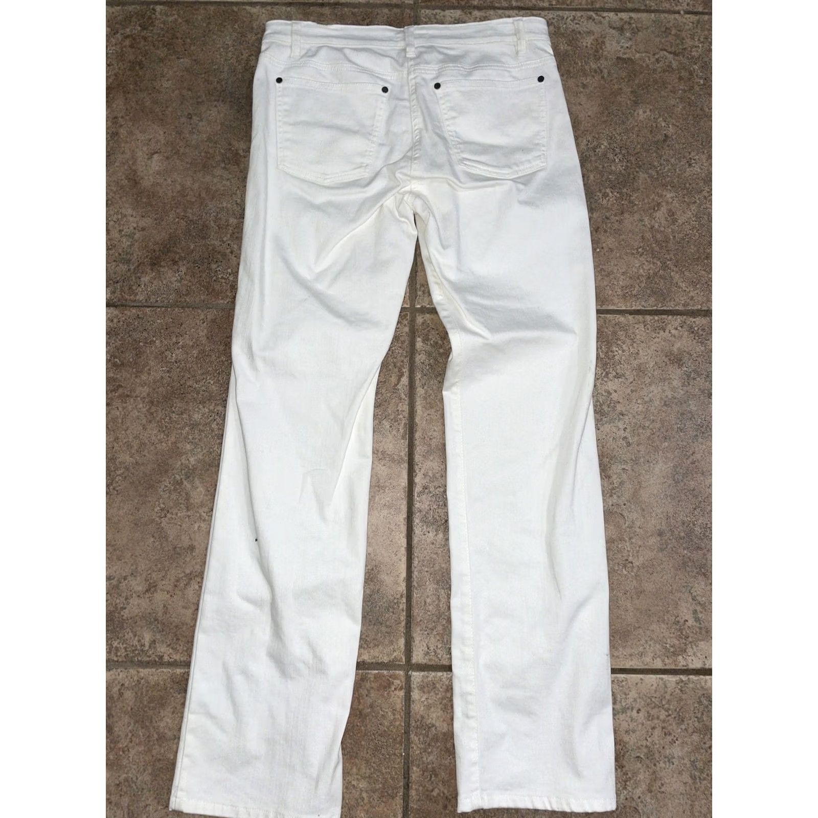 Eileen Fisher Eileen Fisher Pants Womens Size S White Cropped Size 28" / US 6 / IT 42 - 4 Thumbnail