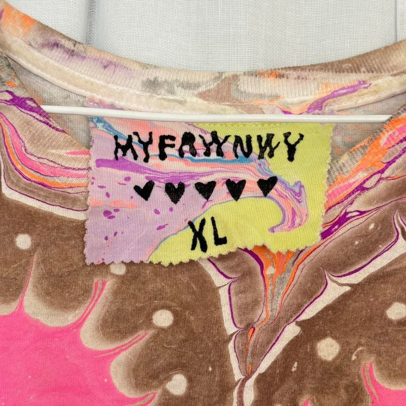 Other ✿ ⋆｡ MyFawnwy One-of-a-Kind Marbled Graphic Tee ⋆｡✿ Size XL / US 12-14 / IT 48-50 - 5 Thumbnail
