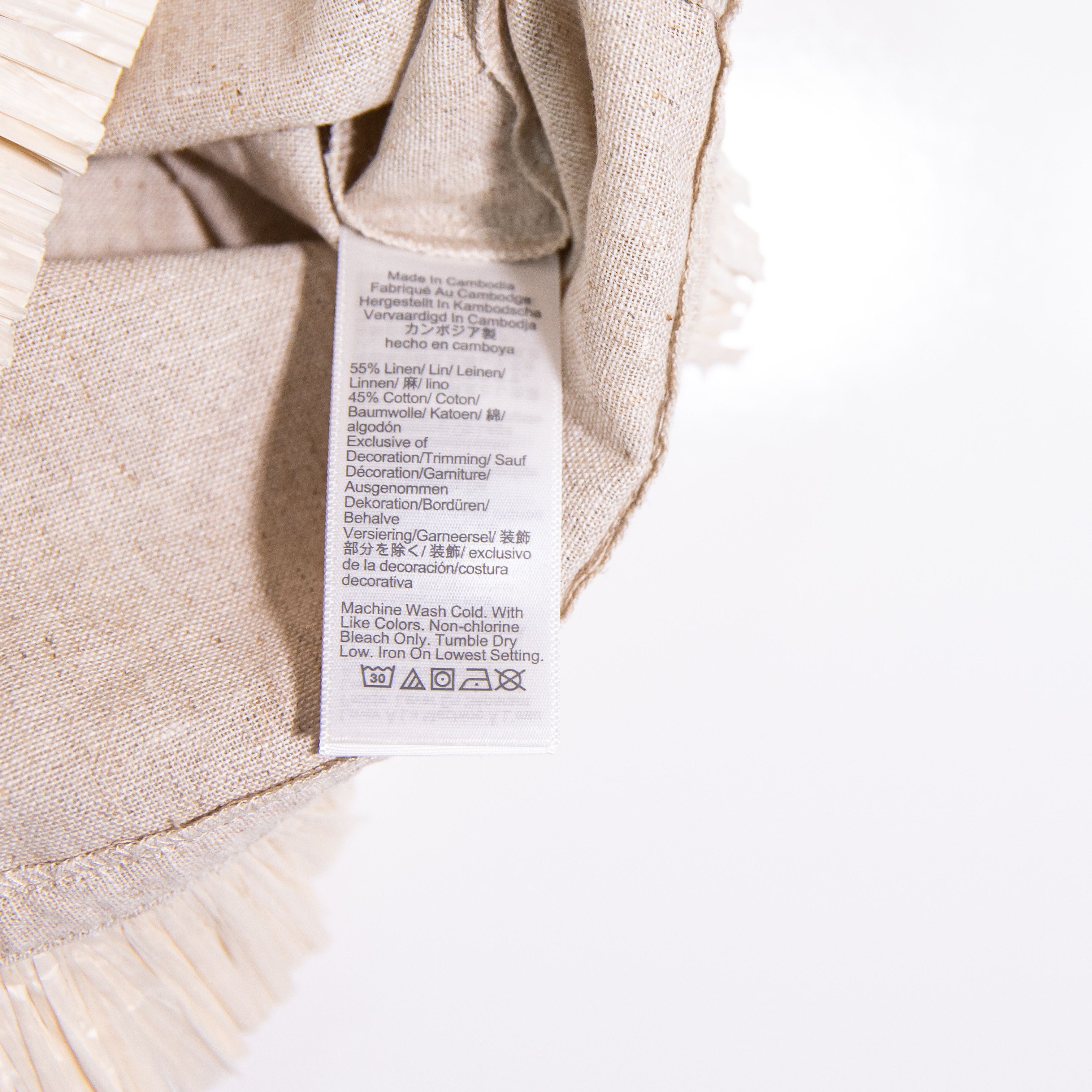 J.Crew J. Crew Straw Raffia Ruffle Trim Linen Blend Size S / US 4 / IT 40 - 3 Thumbnail