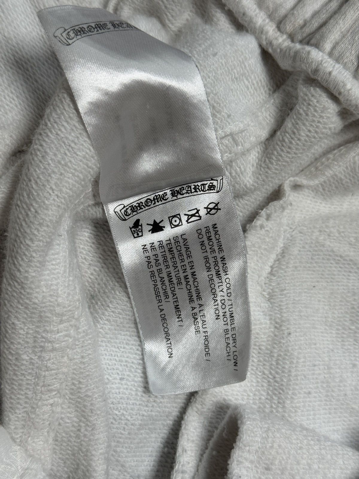 Chrome Hearts Chrome Hearts White Monogram Horseshoe Logo Sweatpants Size US 35 - 6 Thumbnail