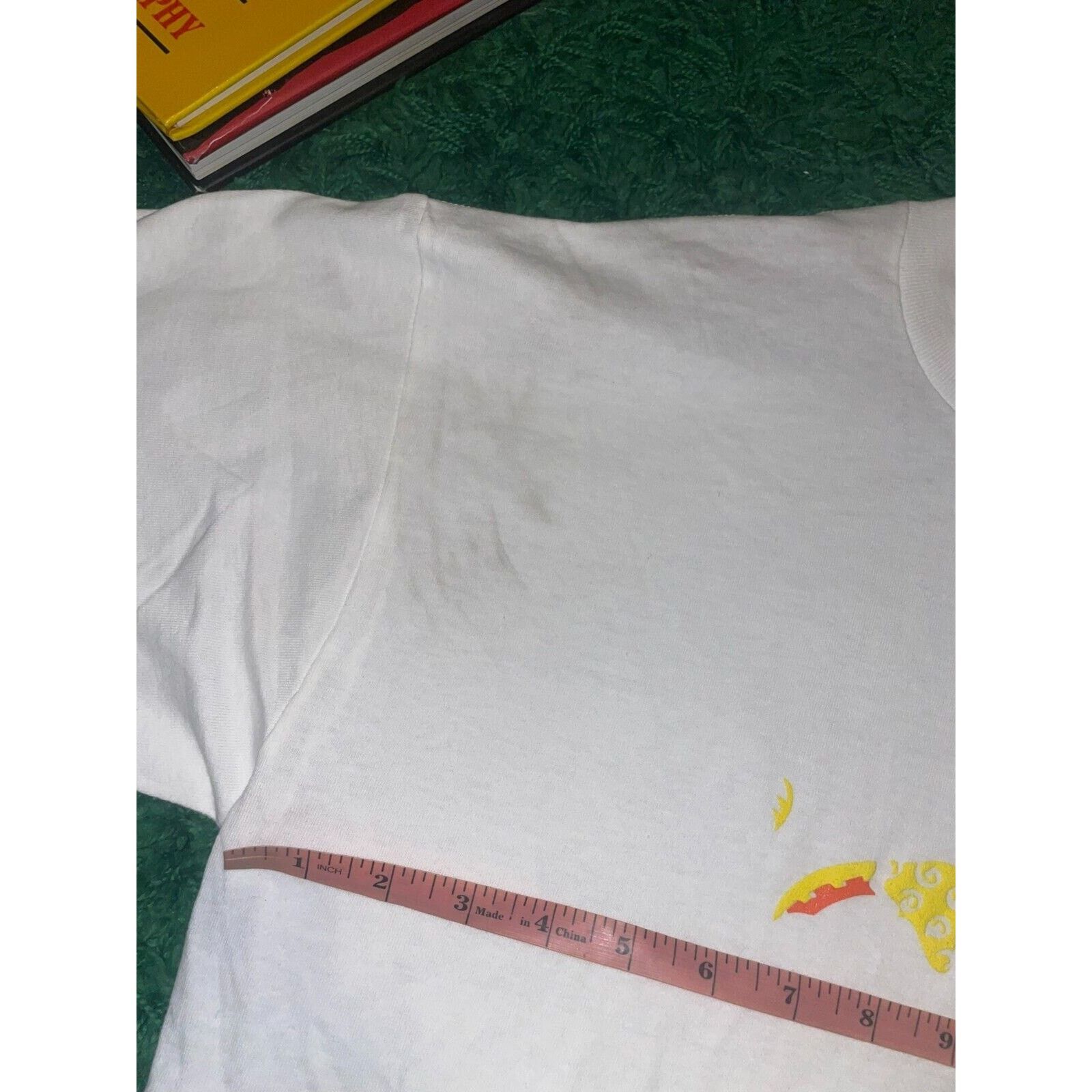 Jerzees Vintage Horse Shirt Misprint White Tee Medium 90s Test Print Size US M / EU 48-50 / 2 - 7 Thumbnail