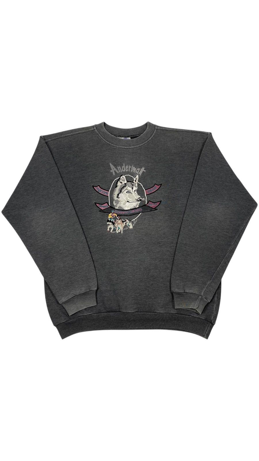 Vintage LASTDROP🔥80s Andermatt Swiss Husky Ski Sport Team Sweatshirt Size US M / EU 48-50 / 2 - 1 Thumbnail