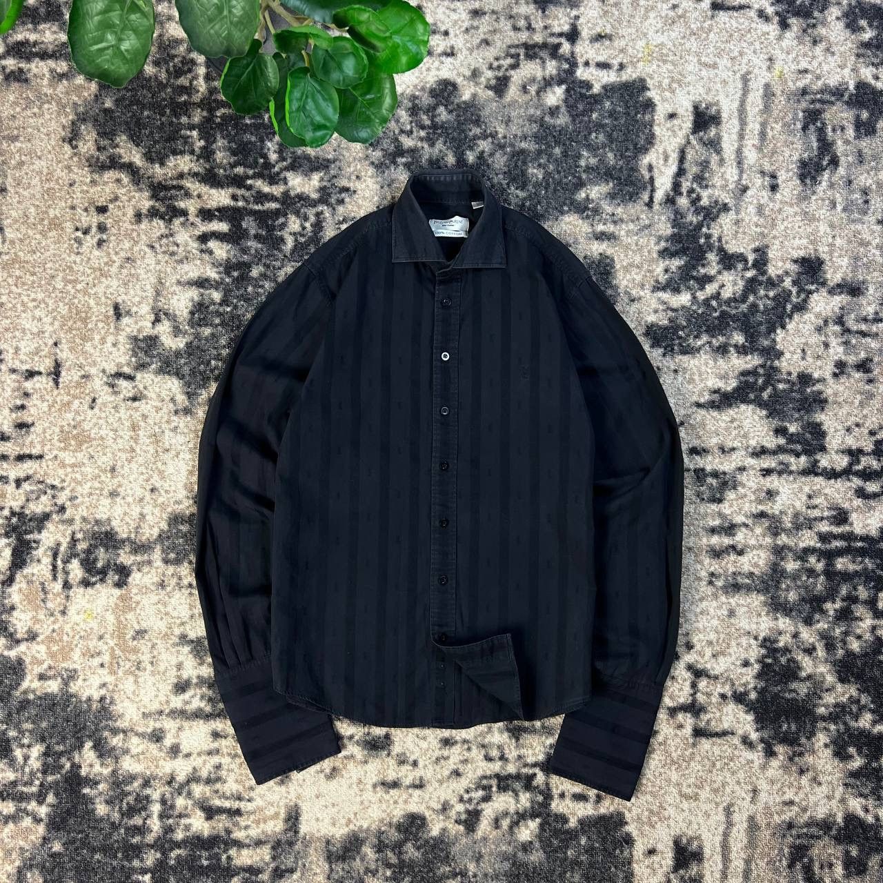 Yves Saint Laurent Luxury Y2K Monogram Button Up Shirt