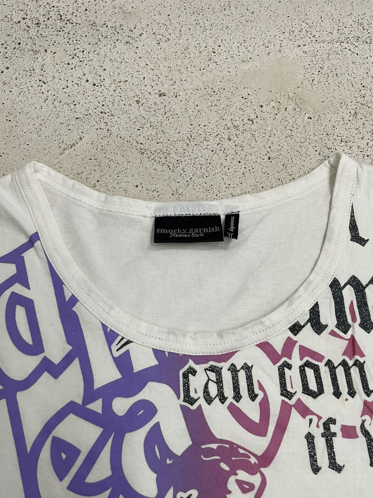 Hysteric Glamour Smorky Garnish Heaven Style Angel Y2K Wording Affliction Size US L / EU 52-54 / 3 - 12 Thumbnail