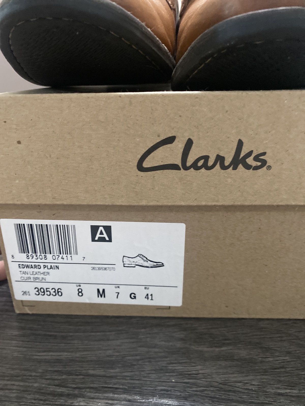 Clarks × Designer × Vintage Vintage Clark’s Edward Dress Shoes (8-8.5) Size US 8 / EU 41 - 5 Thumbnail