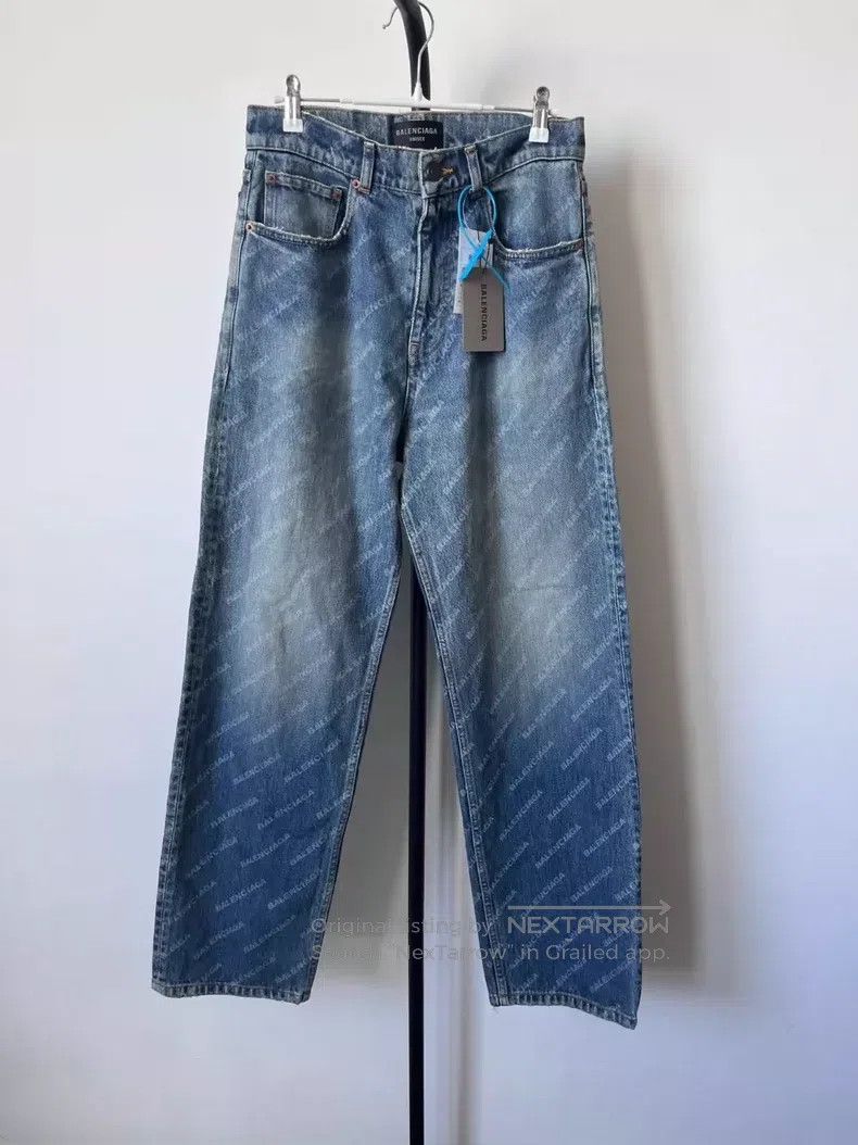 Balenciaga Balenciaga size XXS All-over Print Denim Pants Size US 27 - 1 Thumbnail
