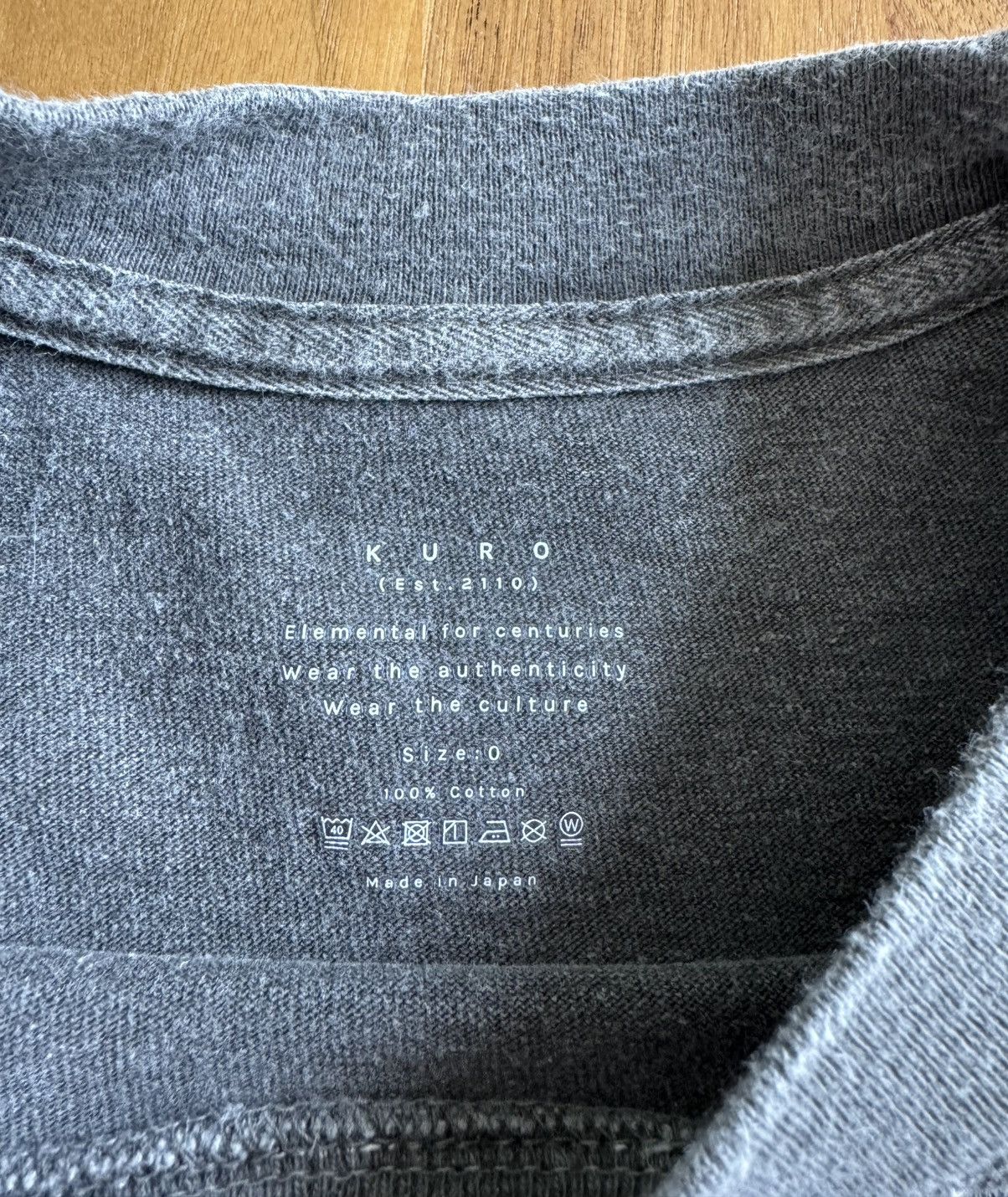 KURO Kuro Grey Famous T-Shirt - Japan Size US S / EU 44-46 / 1 - 4 Thumbnail