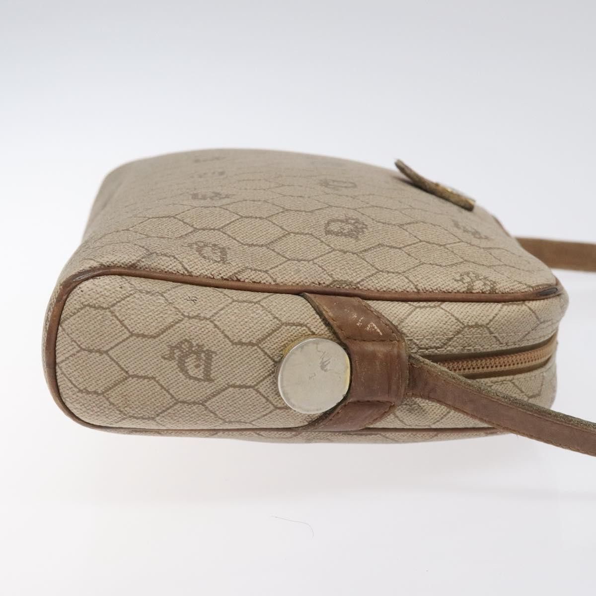 Dior DIOR Honeycomb Canvas Shoulder Bag Pvc Leather Beige Gold Size ONE SIZE - 4 Thumbnail