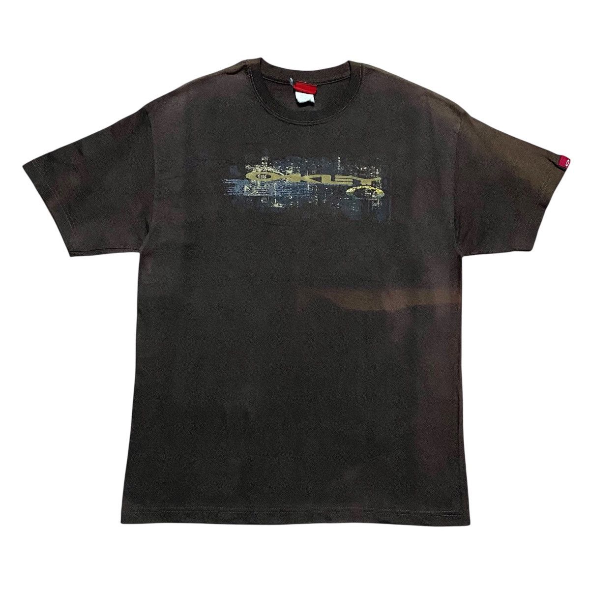 Oakley Rare‼️🔥Vintage 90s Oakley SpellOut Matrix T-Shirt Size US L / EU 52-54 / 3 - 1 Thumbnail
